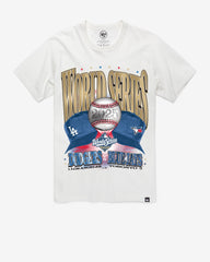 LOS ANGELES DODGERS / TORONTO BLUE JAYS MLB WORLD SERIES DUELING '47 FRANKLIN TEE WHITE WASH