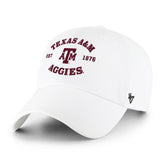 TEXAS A&M AGGIES BROCKMAN '47 CLEAN UP WHITE
