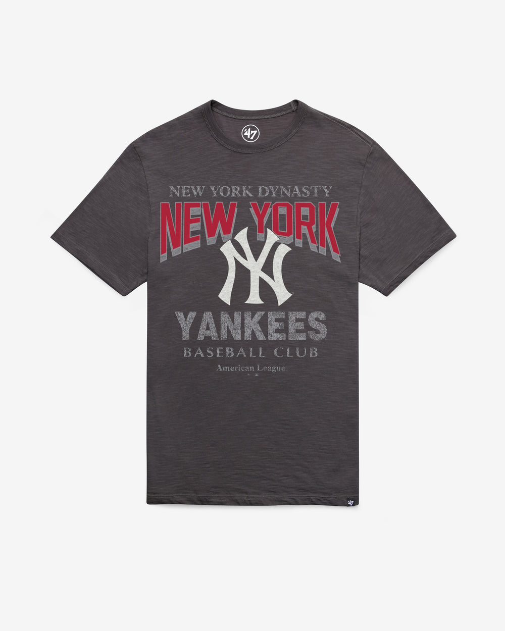 NEW YORK YANKEES HEAD ON '47 SCRUM TEE CHARCOAL