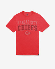 KANSAS CITY CHIEFS STADIUM WAVE '47 SCRUM TEE RESCUE RED