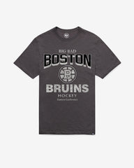 BOSTON BRUINS HEAD ON '47 SCRUM TEE CHARCOAL