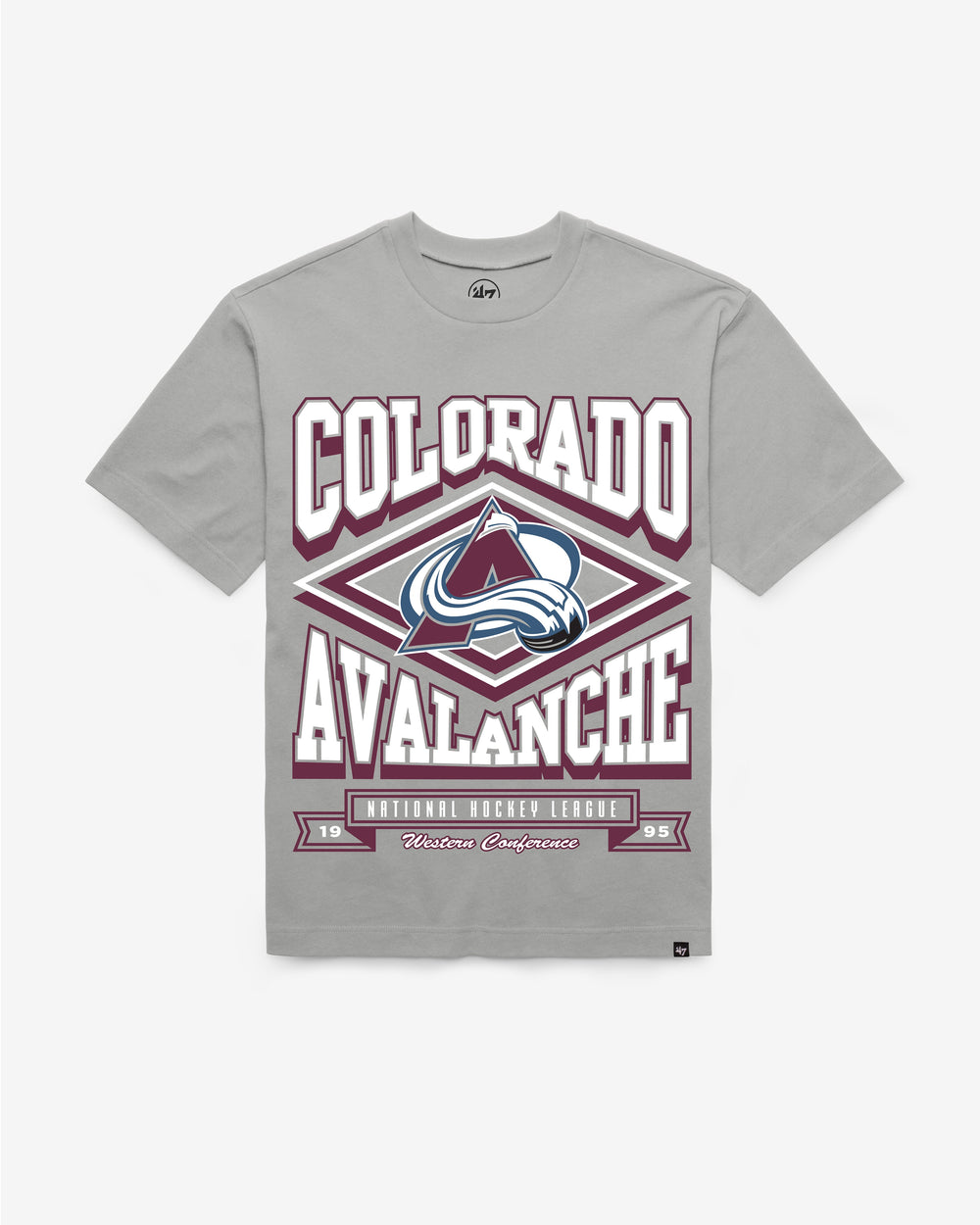 COLORADO AVALANCHE HEATER '47 FOUNDATION TEE WOLF GREY