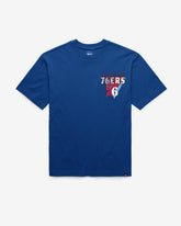 PHILADELPHIA 76ERS UNDER BAR '47 FOUNDATION TEE ROYAL