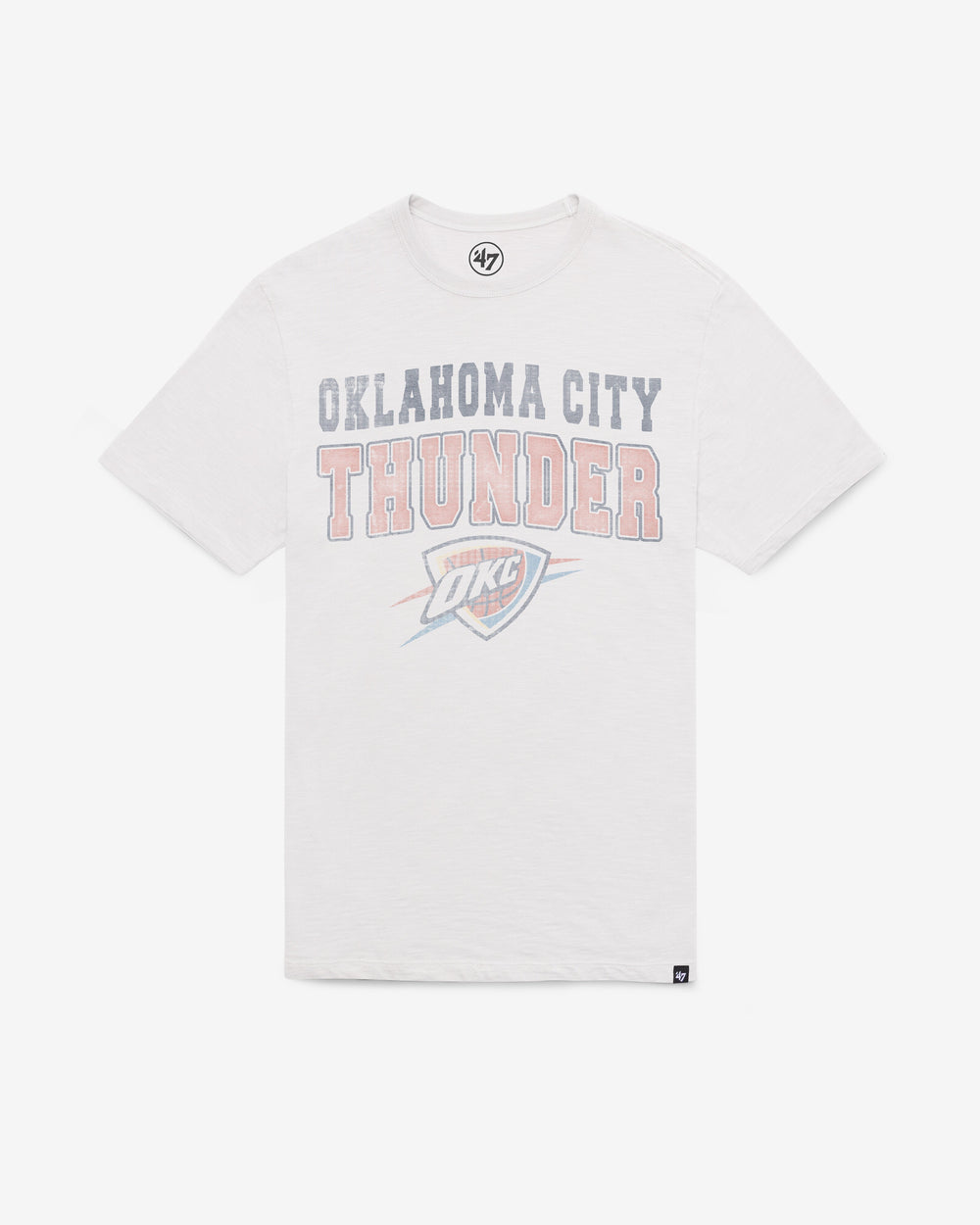OKLAHOMA CITY THUNDER STADIUM WAVE '47 SCRUM TEE WHITE WASH