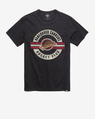 VANCOUVER CANUCKS VINTAGE SURROUND '47 FRANKLIN TEE FLINT BLACK