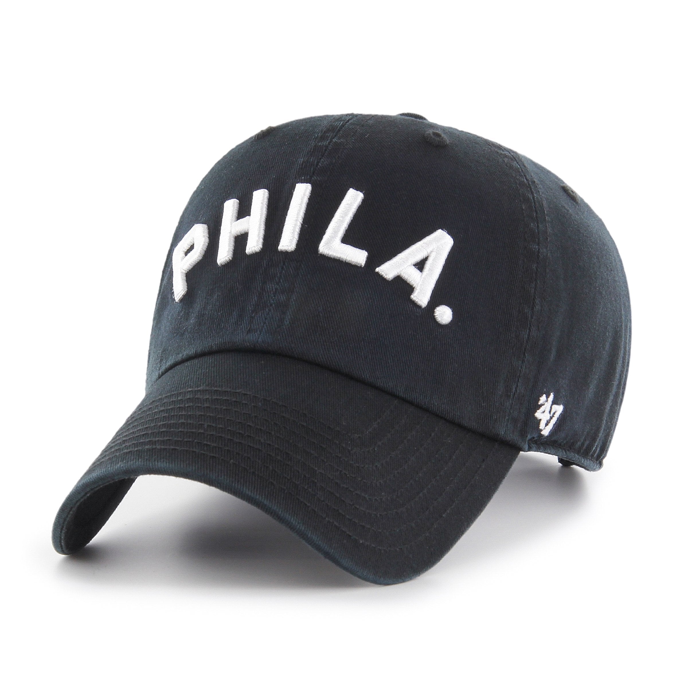 PHILADELPHIA PHILLIES COOPERSTOWN SCRIPT '47 CLEAN UP Black