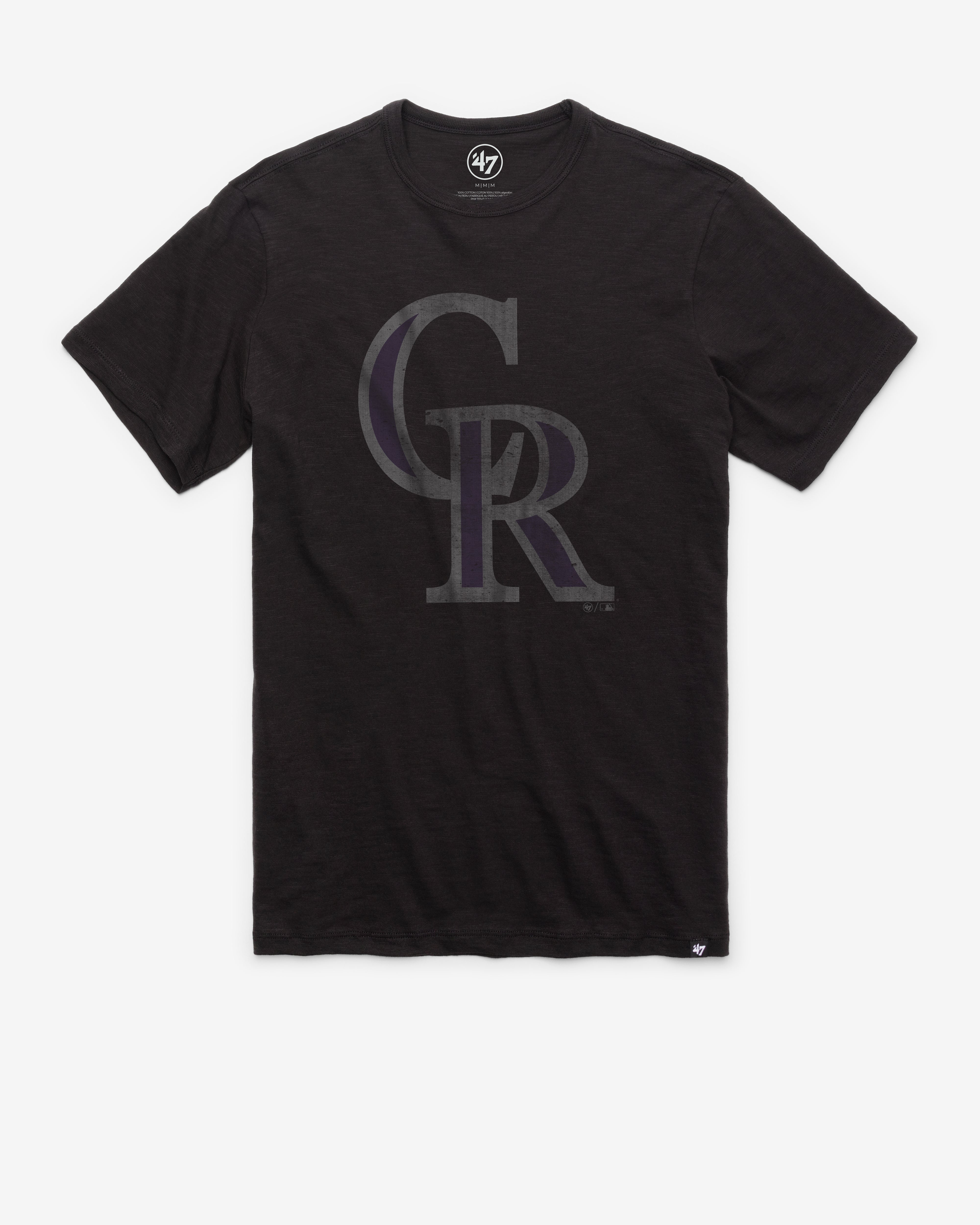 COLORADO ROCKIES GRIT '47 SCRUM TEE JET BLACK