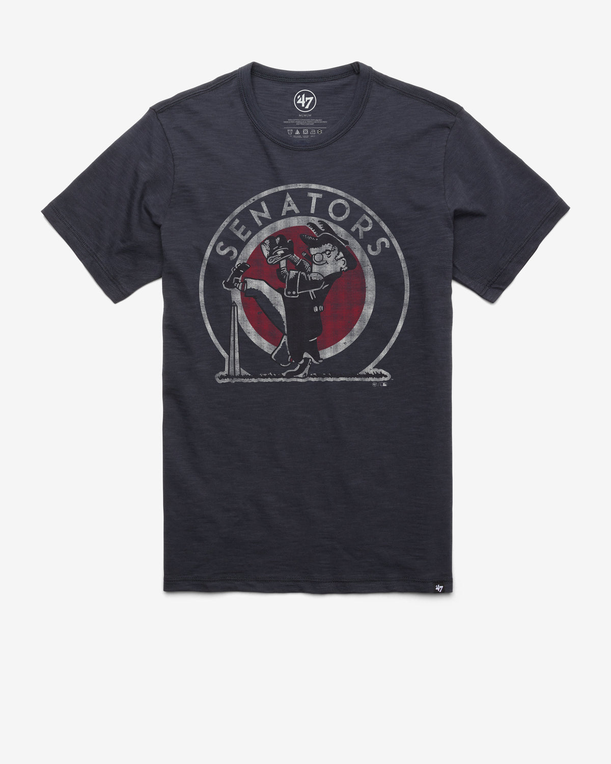 WASHINGTON SENATORS COOPERSTOWN GRIT '47 SCRUM TEE FALL NAVY