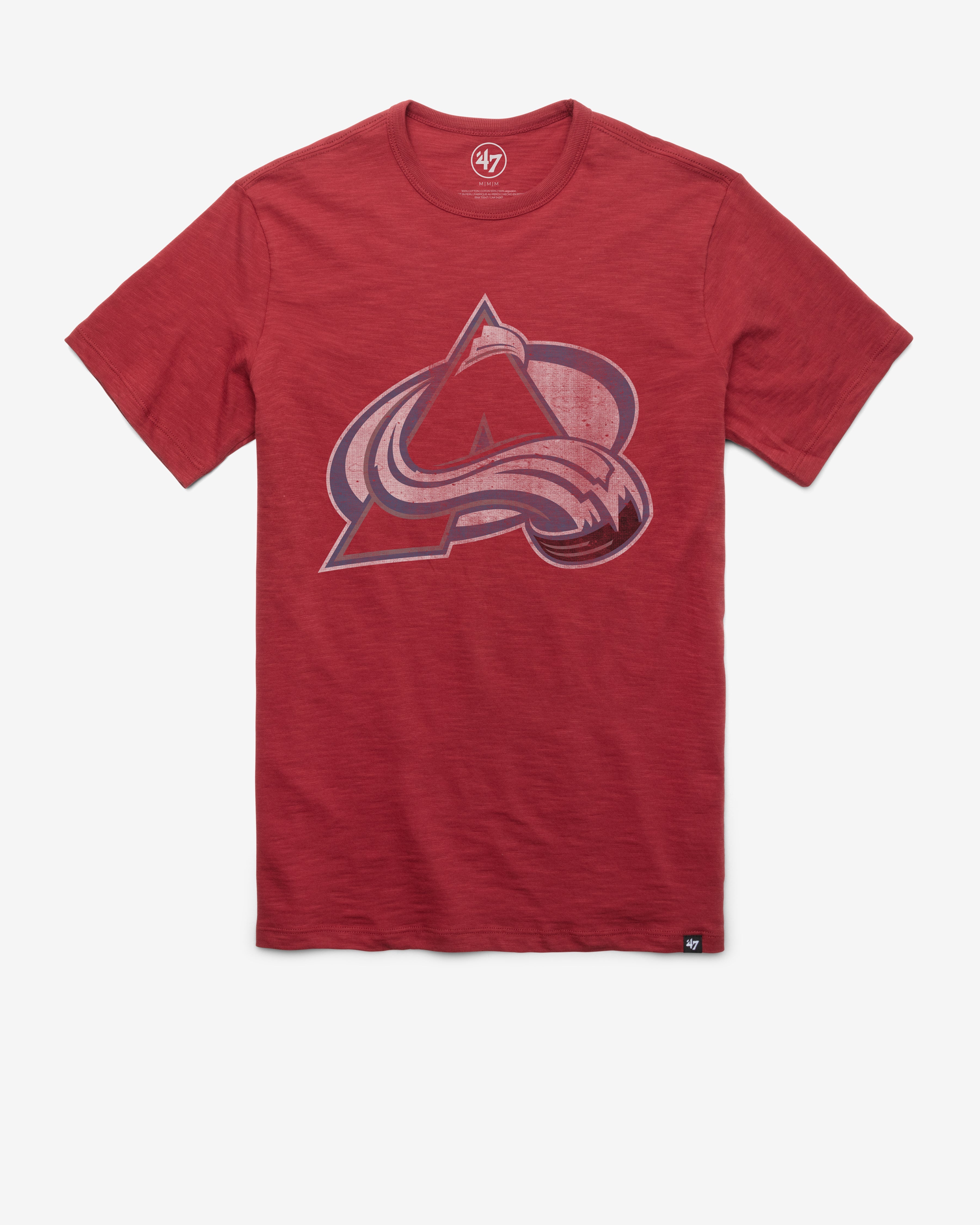 COLORADO AVALANCHE GRIT '47 SCRUM TEE CARDINAL