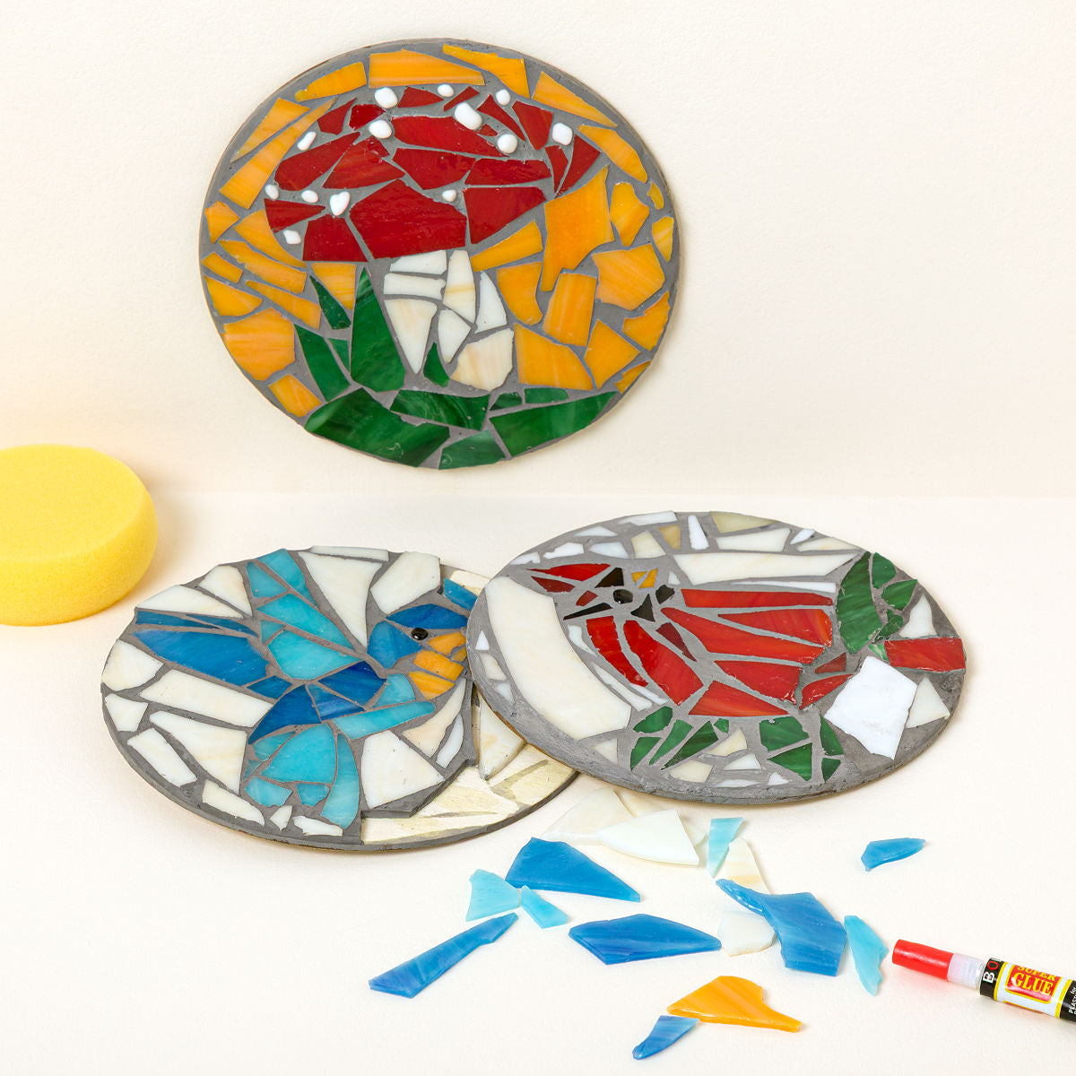 DIY Stained Glass Mosaic Kit