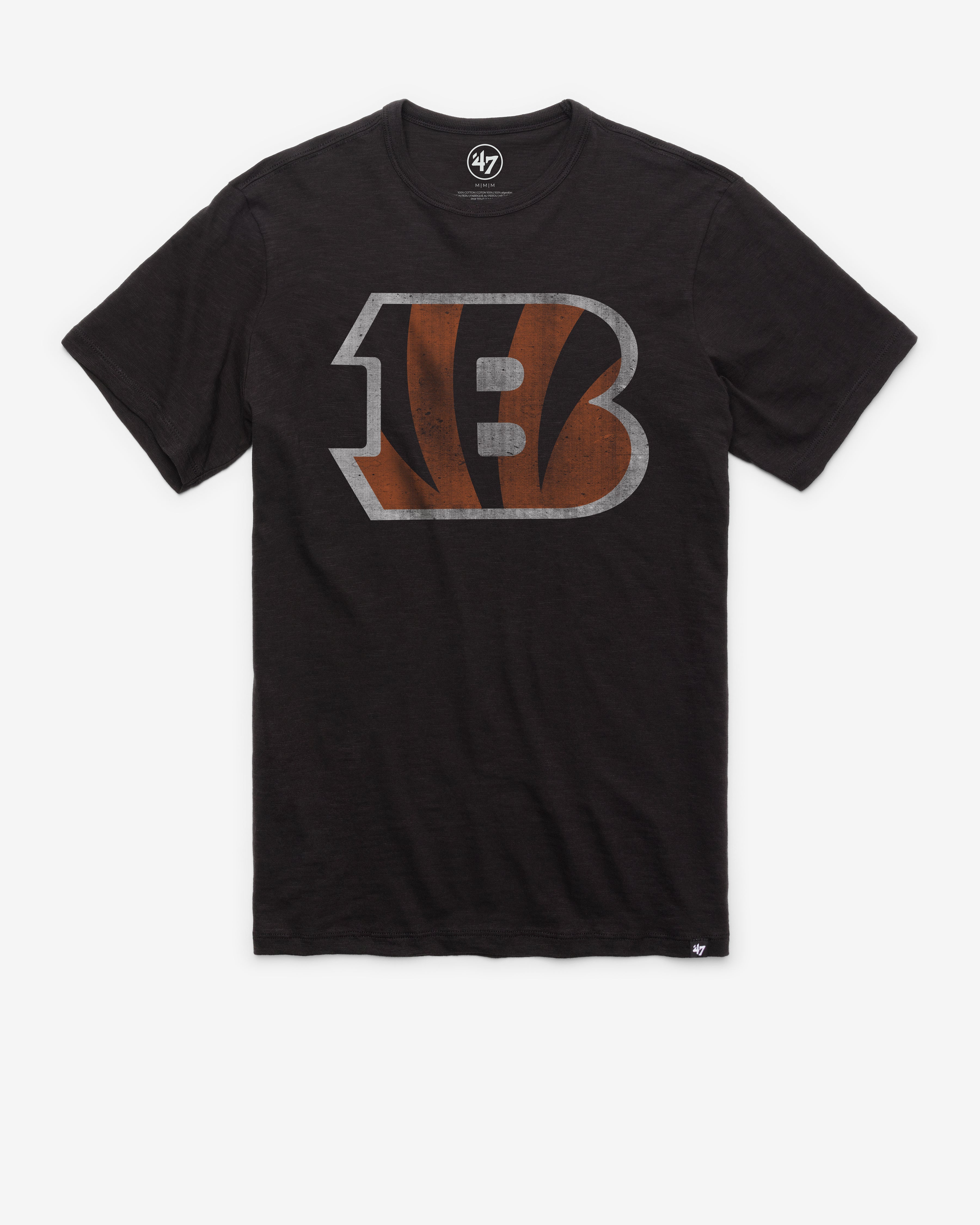 CINCINNATI BENGALS GRIT '47 SCRUM TEE JET BLACK
