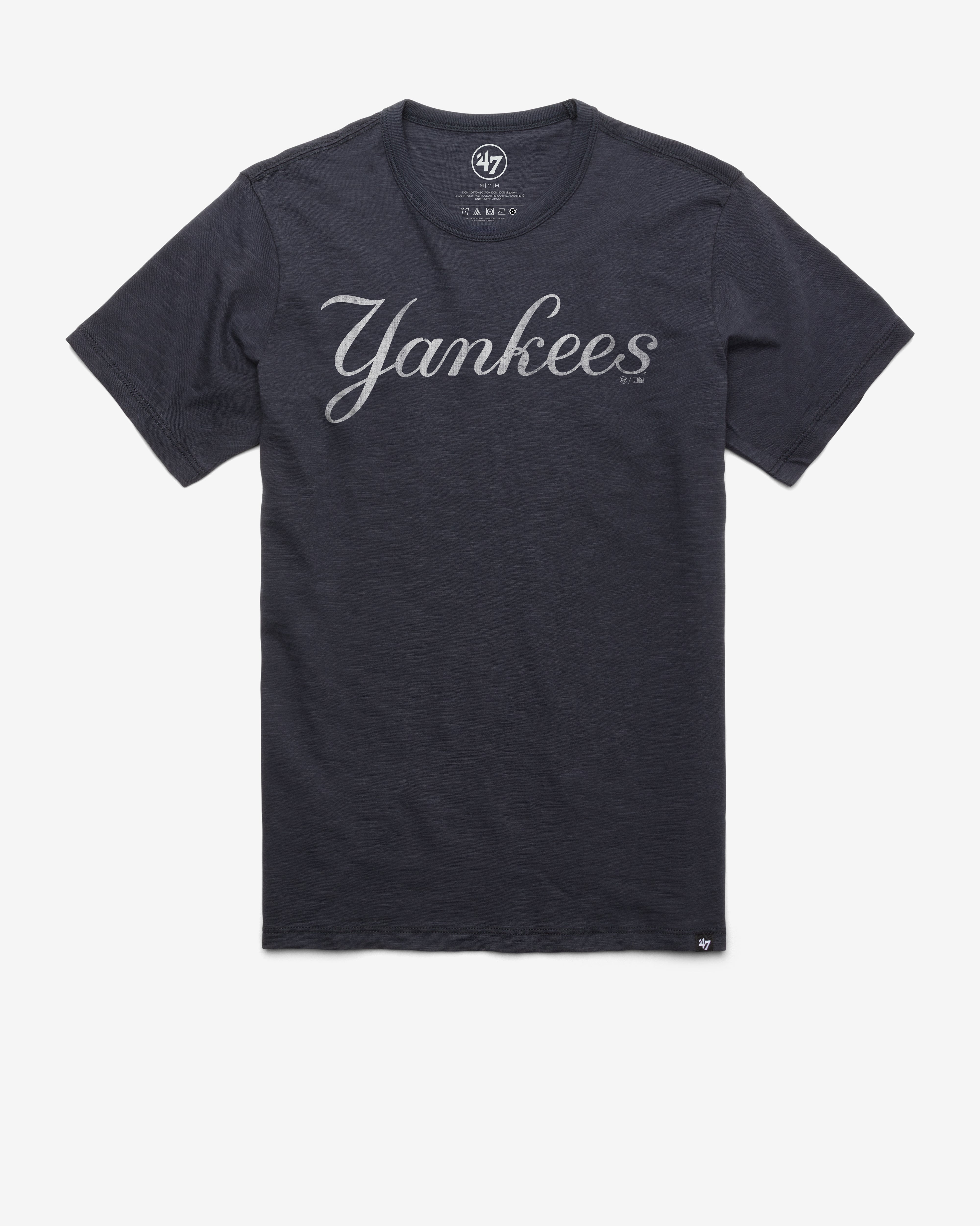NEW YORK YANKEES GRIT WORDMARK '47 SCRUM TEE FALL NAVY