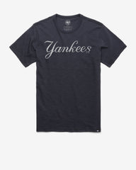 NEW YORK YANKEES GRIT WORDMARK '47 SCRUM TEE FALL NAVY