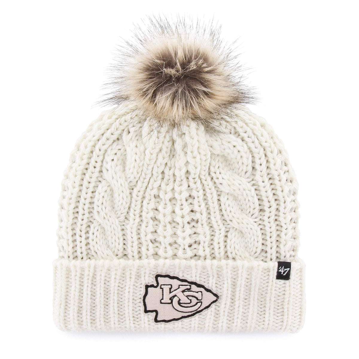 KANSAS CITY CHIEFS MEEKO '47 CUFF KNIT WOMENS WHITE