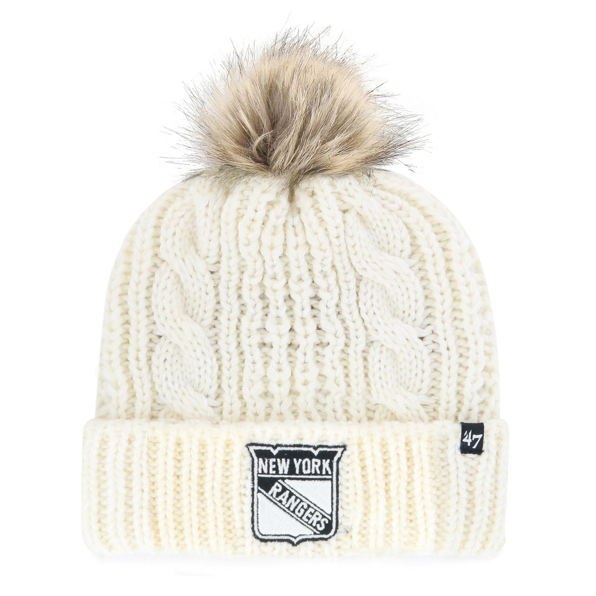 NEW YORK RANGERS MEEKO '47 CUFF KNIT WOMENS WHITE