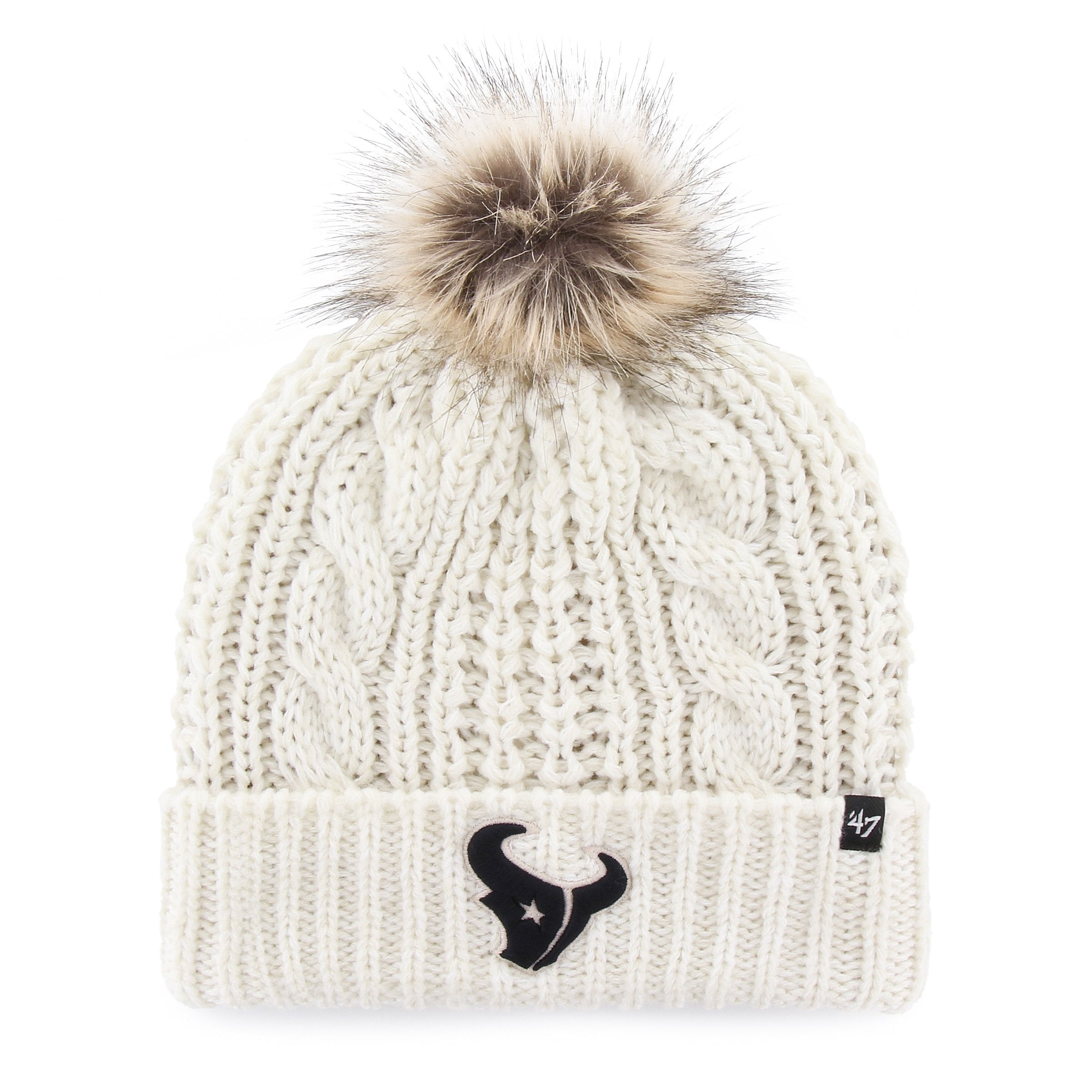 HOUSTON TEXANS MEEKO '47 CUFF KNIT WOMENS WHITE