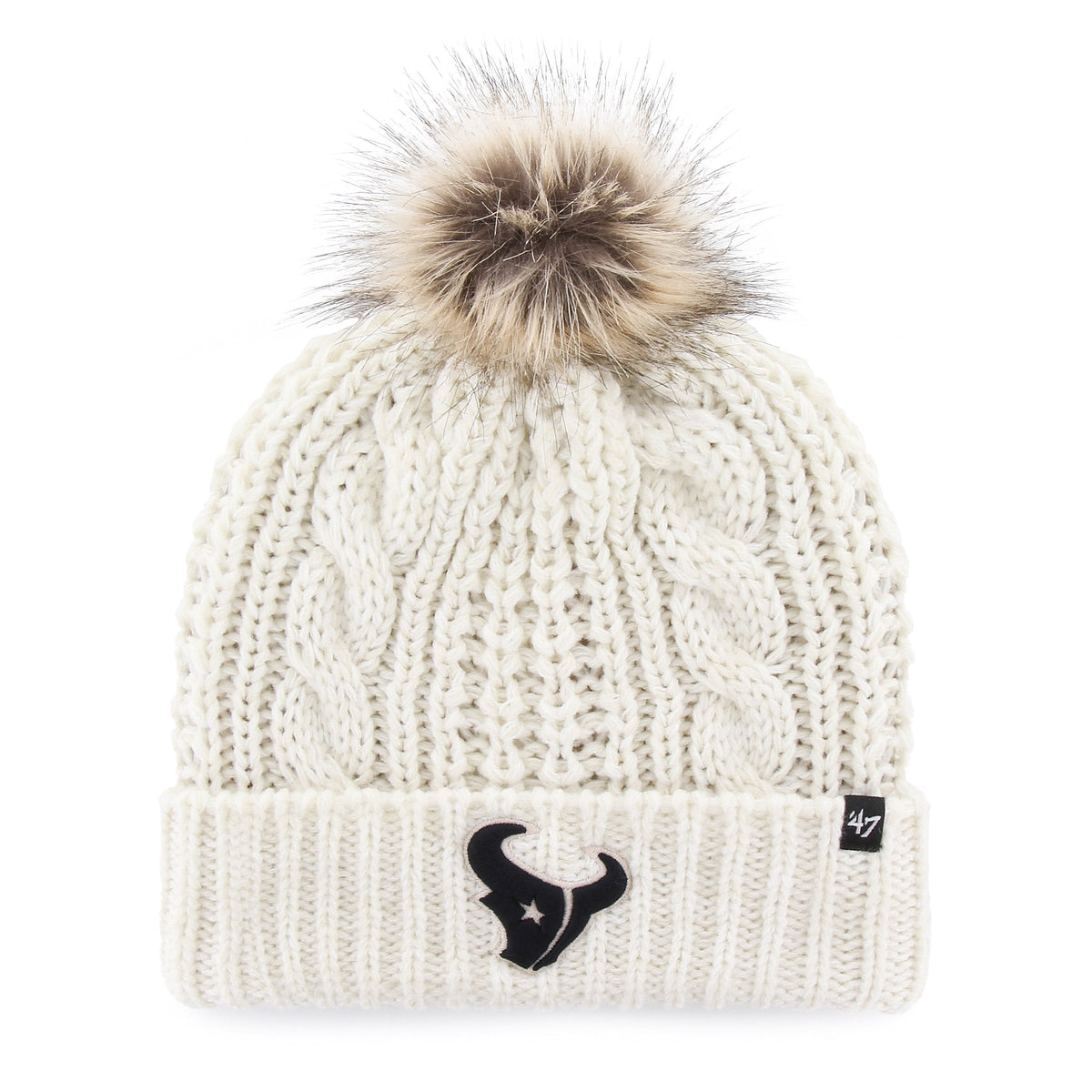HOUSTON TEXANS MEEKO '47 CUFF KNIT WOMENS WHITE