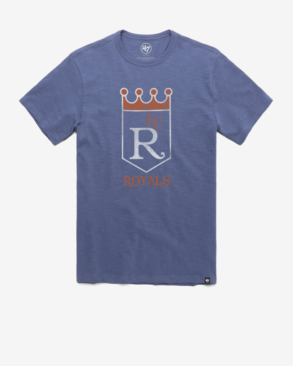 KANSAS CITY ROYALS COOPERSTOWN GRIT '47 SCRUM TEE BLEACHER BLUE