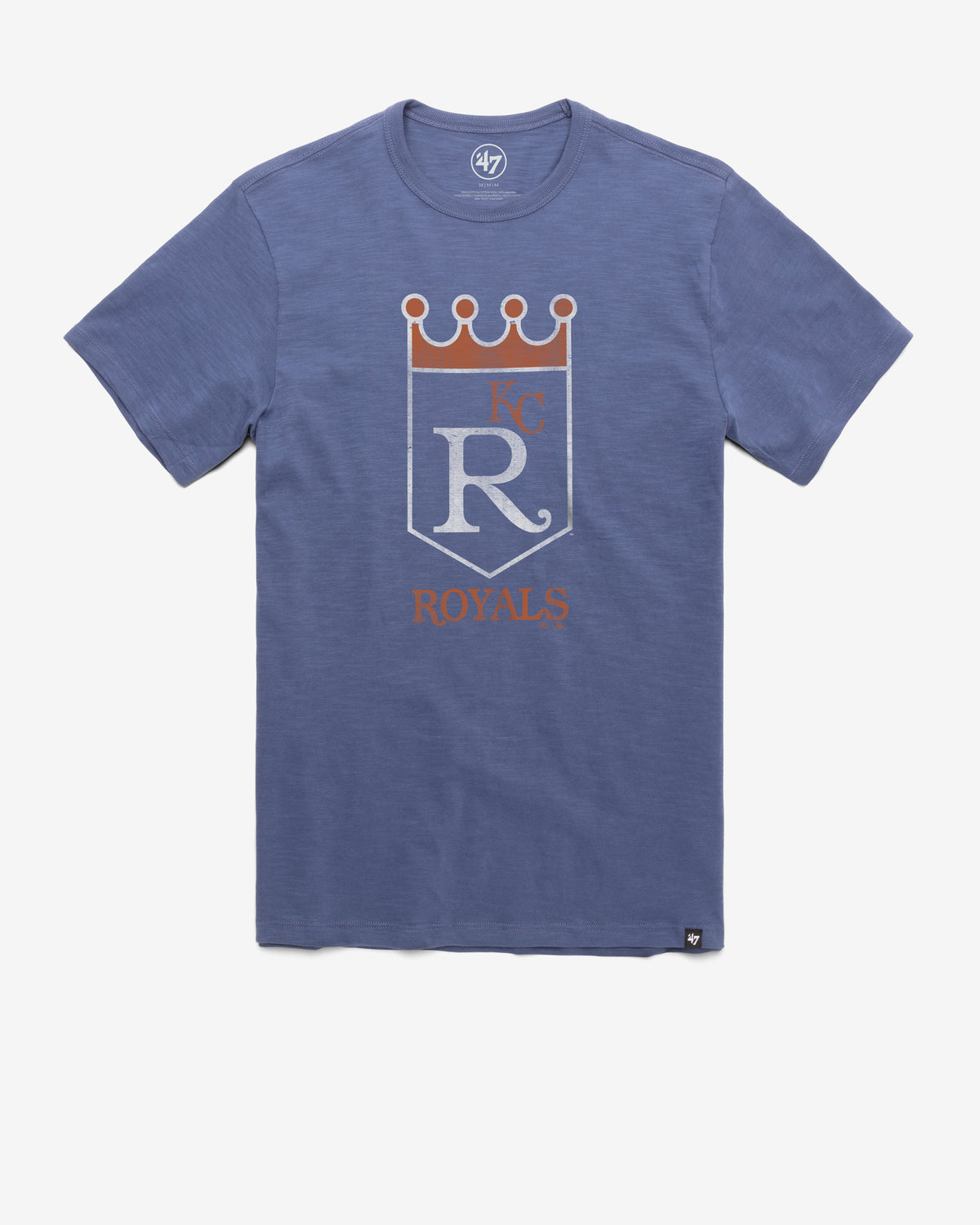KANSAS CITY ROYALS COOPERSTOWN GRIT '47 SCRUM TEE BLEACHER BLUE