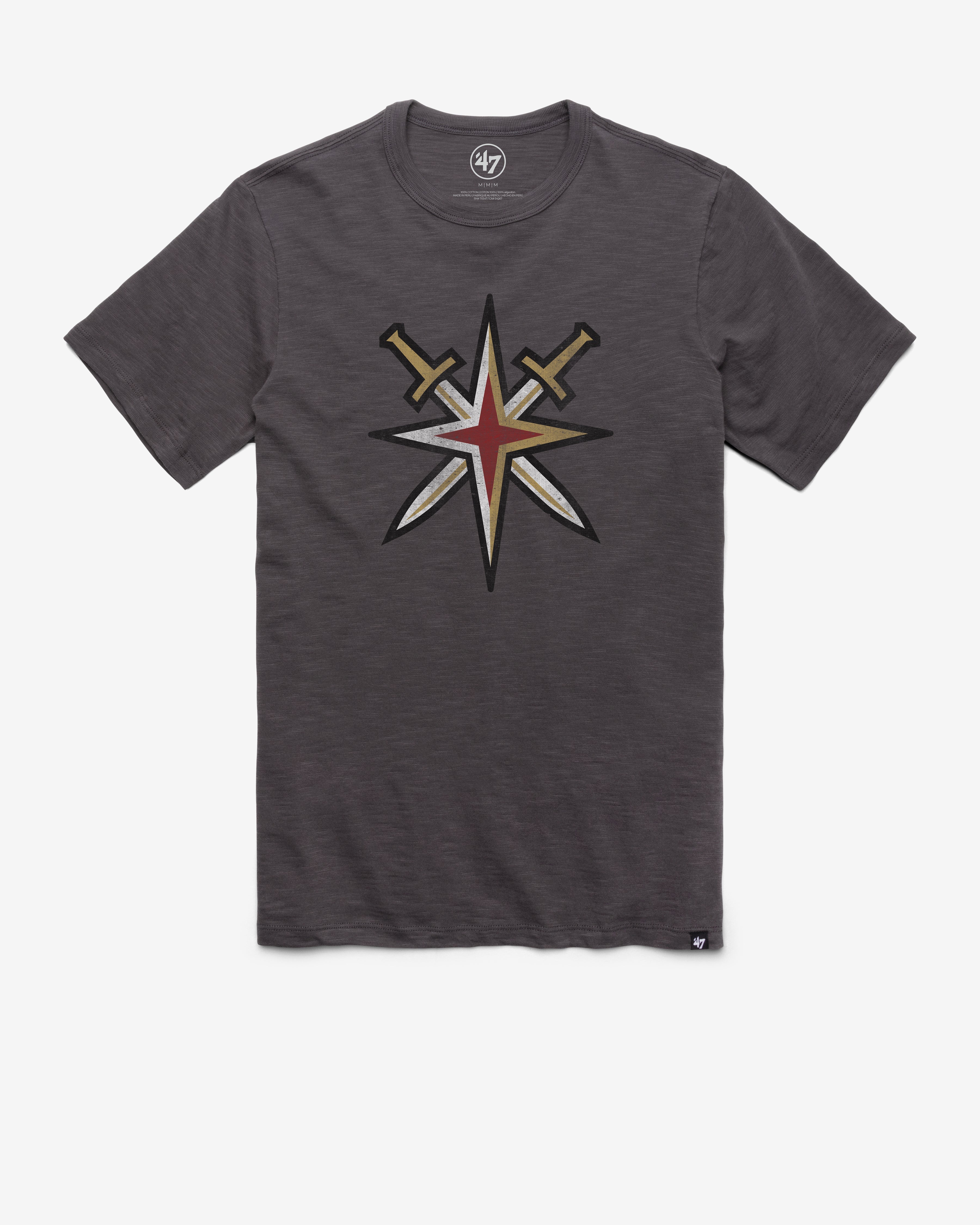 VEGAS GOLDEN KNIGHTS GRIT '47 SCRUM TEE CHARCOAL