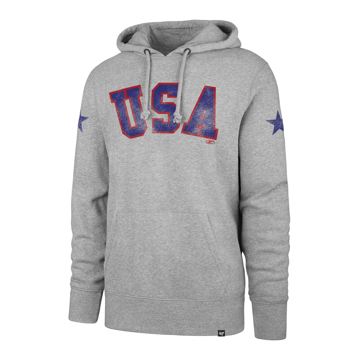 USA HOCKEY MIRACLE ON ICE VICTORY RUN '47 HEADLINE HOOD SLATE GREY