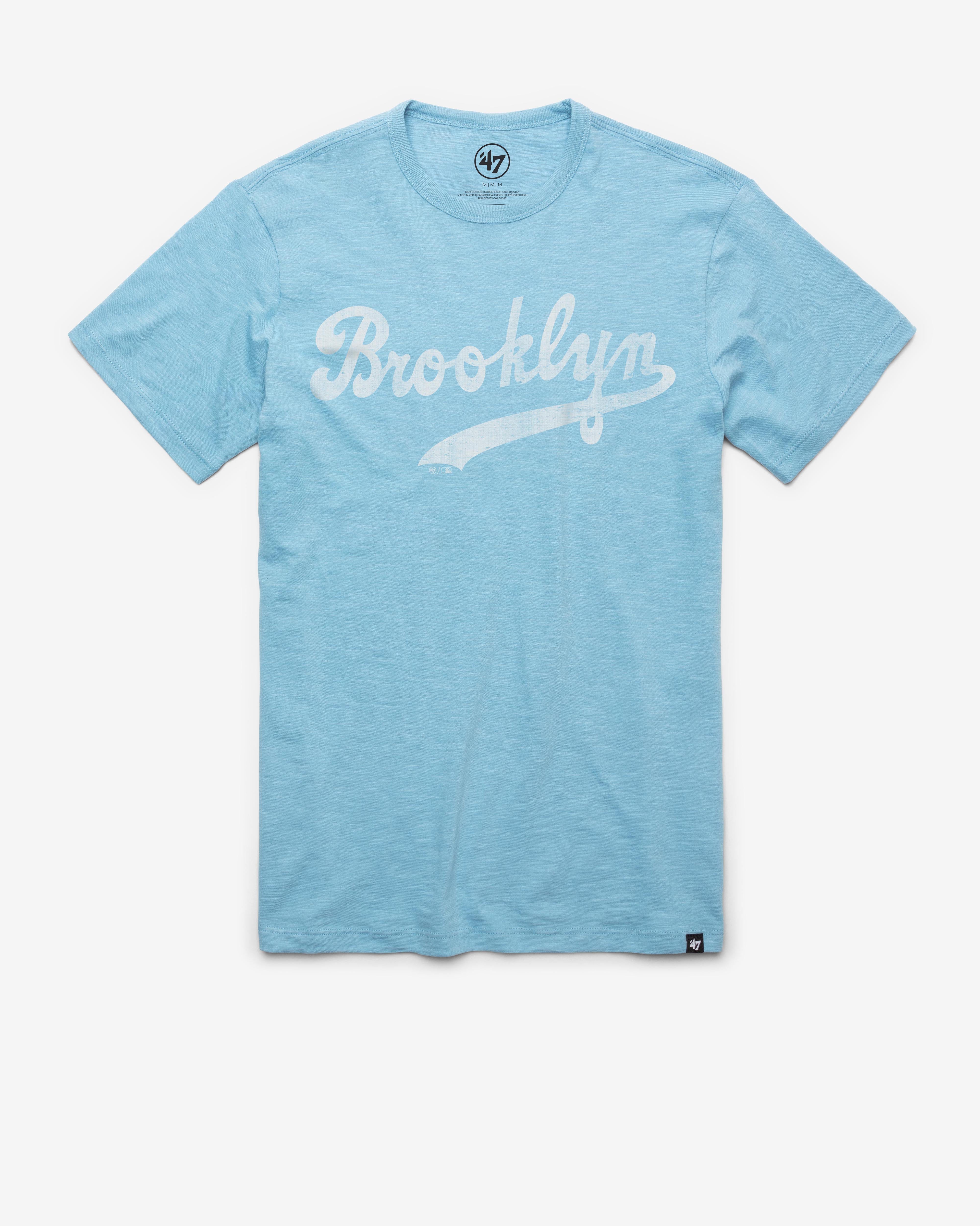 LOS ANGELES DODGERS COOPERSTOWN GRIT WORDMARK '47 SCRUM TEE CAROLINA