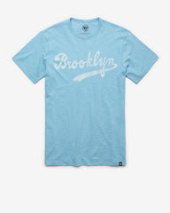 LOS ANGELES DODGERS COOPERSTOWN GRIT WORDMARK '47 SCRUM TEE CAROLINA