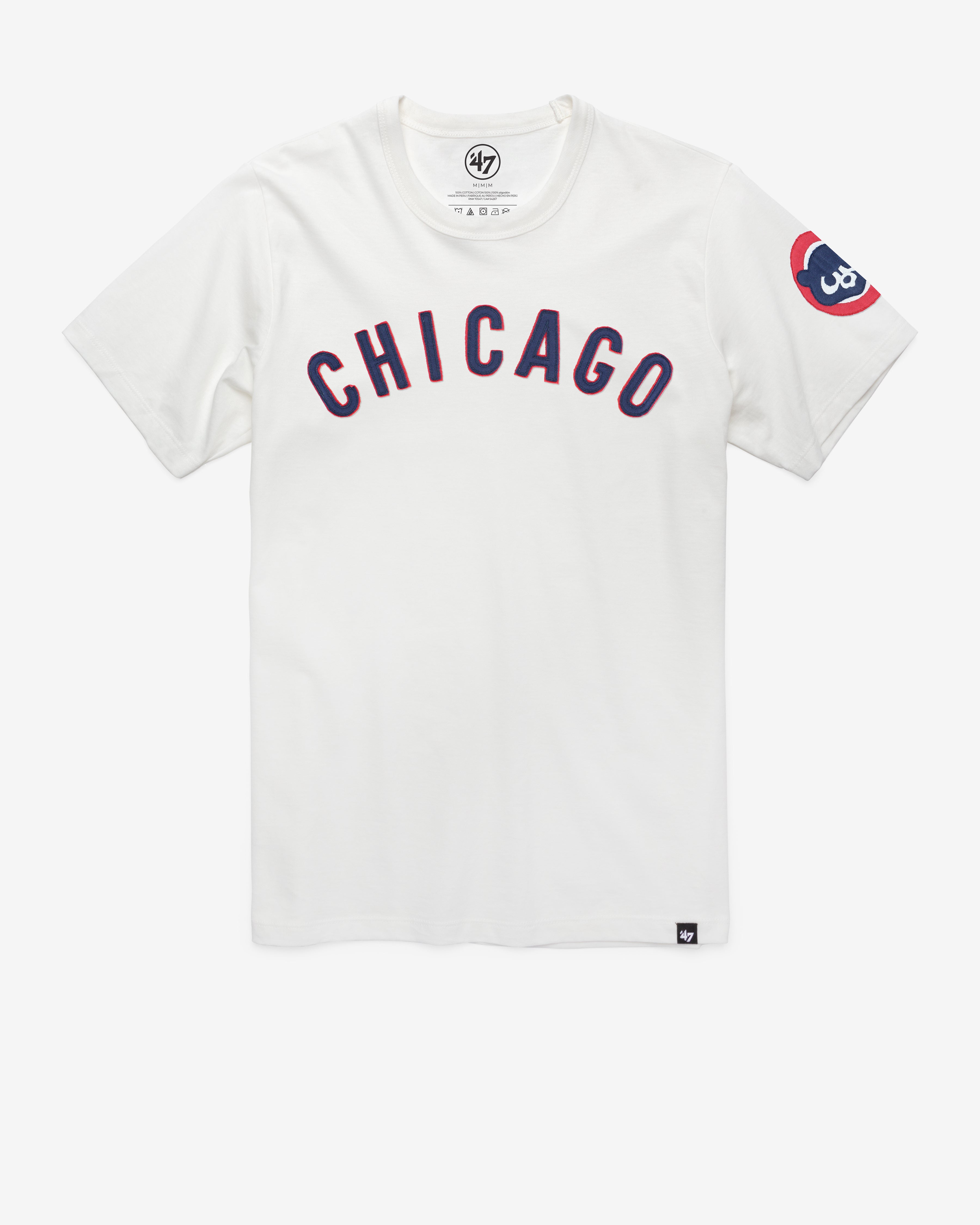 CHICAGO CUBS COOPERSTOWN '47 FRANKLIN FIELDHOUSE TEE SANDSTONE