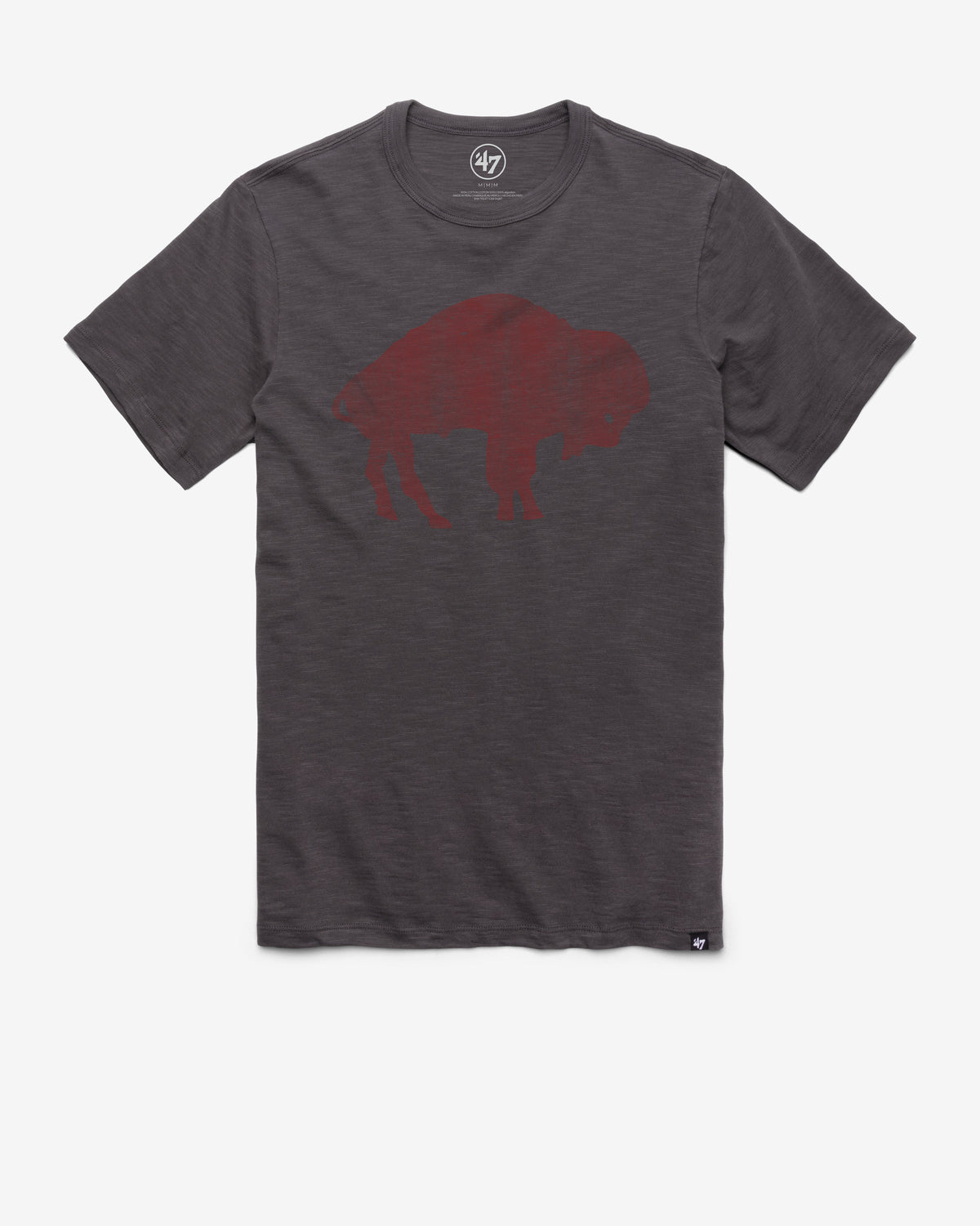BUFFALO BILLS HISTORIC GRIT '47 SCRUM TEE CHARCOAL