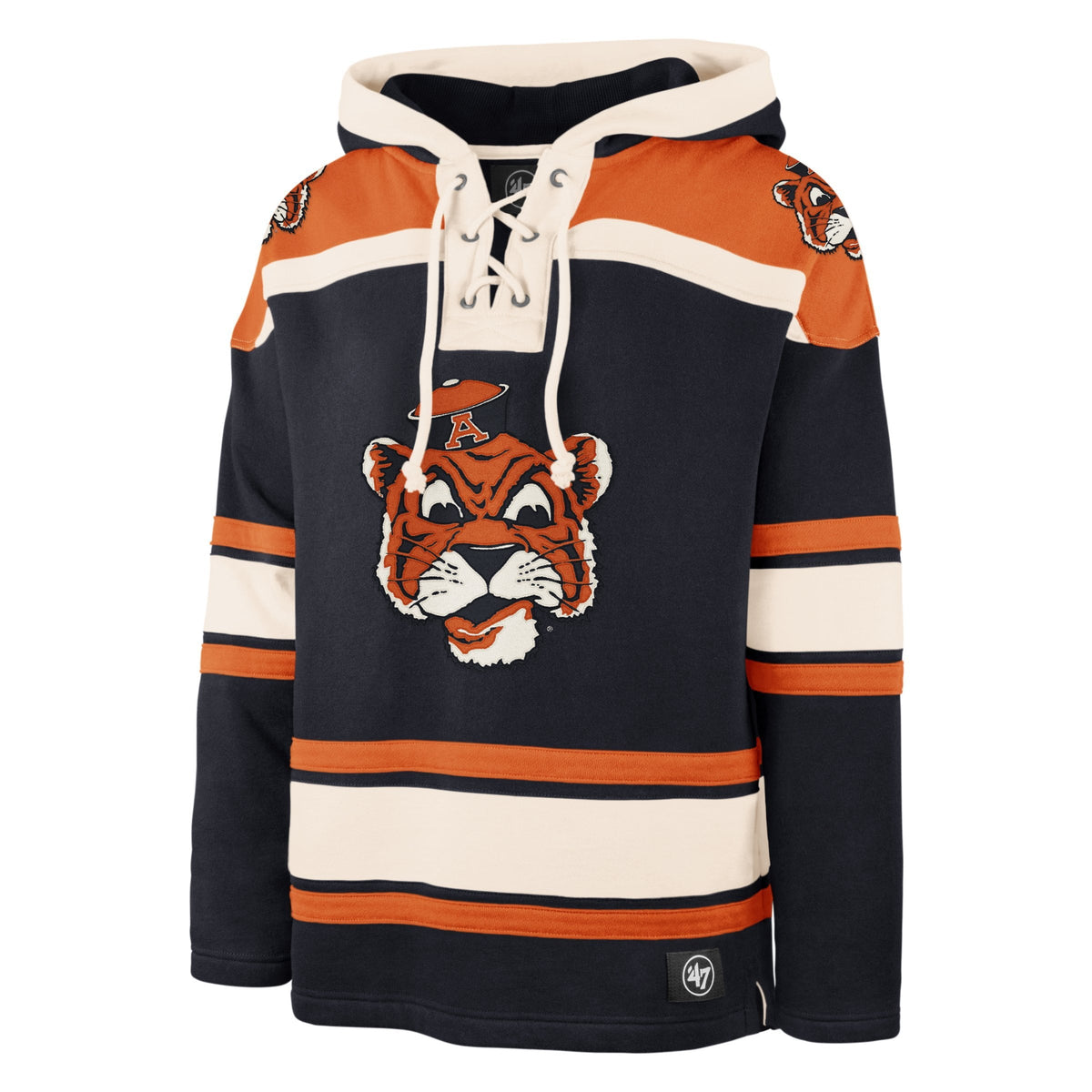 AUBURN TIGERS VINTAGE SUPERIOR '47 LACER HOOD FALL NAVY