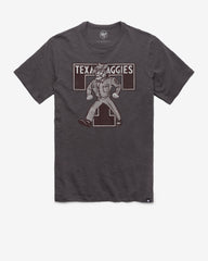TEXAS A&M AGGIES VINTAGE GRIT '47 SCRUM TEE CHARCOAL