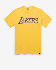 LOS ANGELES LAKERS GRIT WORDMARK '47 SCRUM TEE TRACK GOLD
