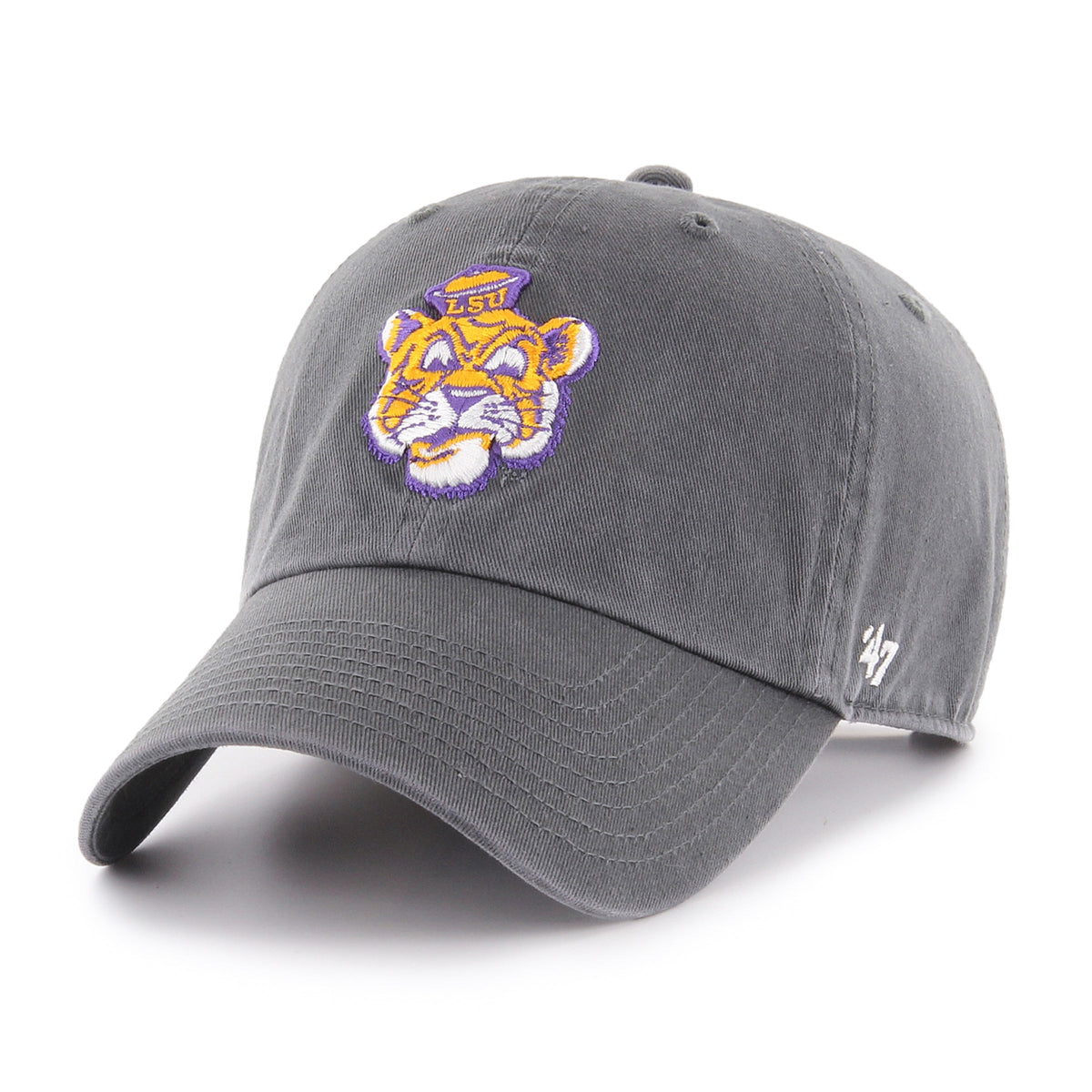 LOUISIANA STATE TIGERS LSU VINTAGE '47 CLEAN UP KIDS CHARCOAL