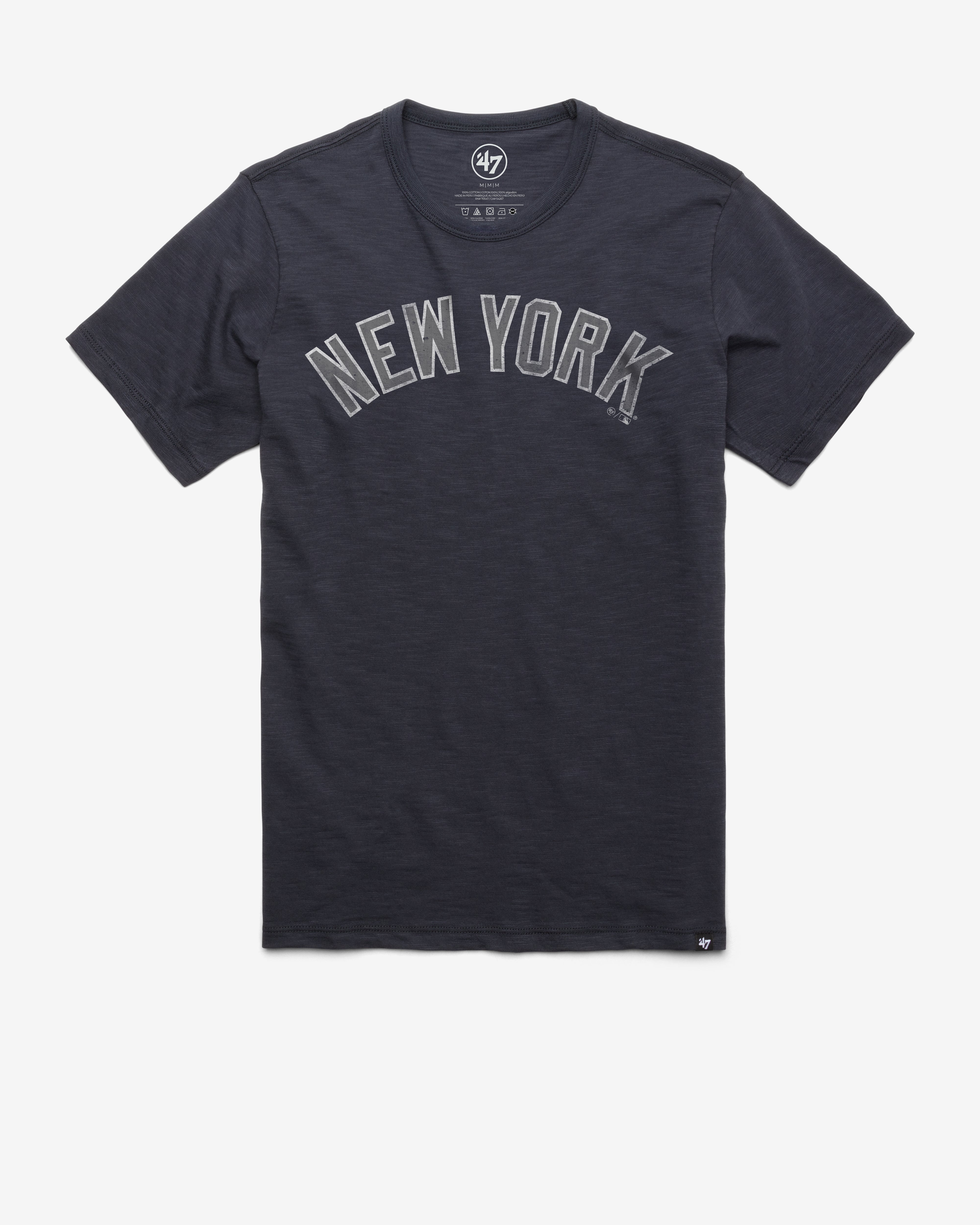 NEW YORK YANKEES GRIT WORDMARK '47 SCRUM TEE FALL NAVY