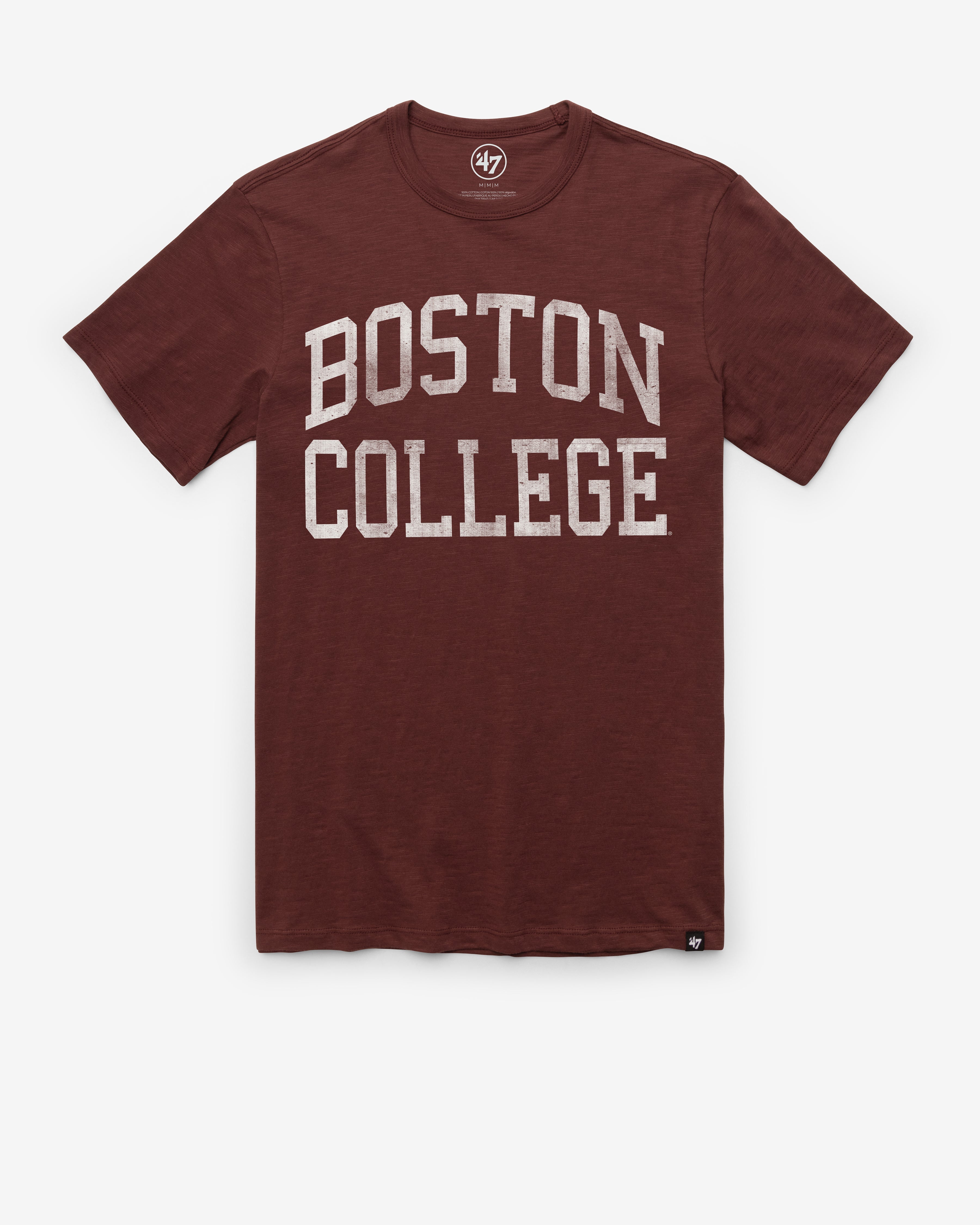 BOSTON COLLEGE EAGLES BC CLASSIC BLOCK '47 SCRUM TEE MAROON