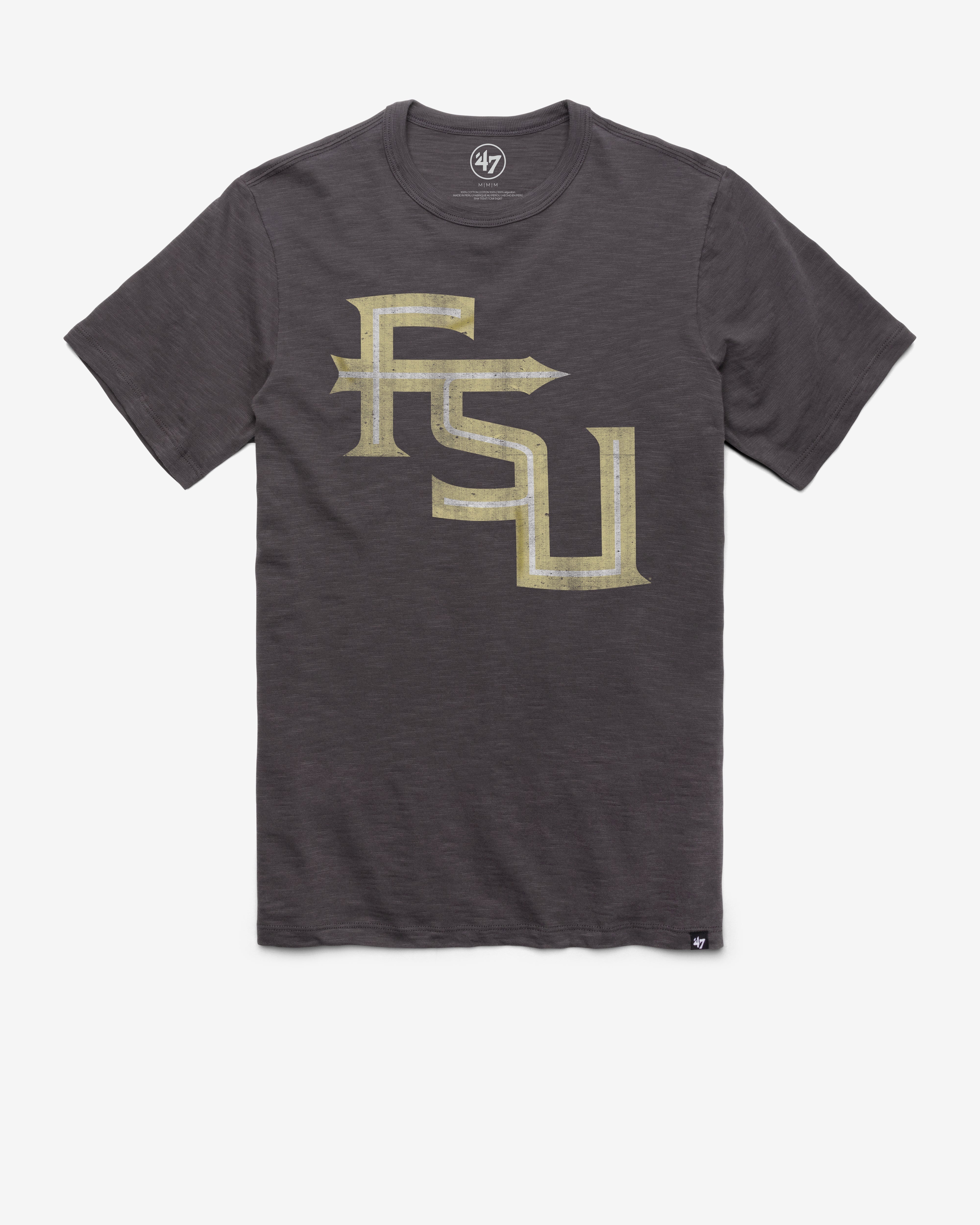 FLORIDA STATE SEMINOLES GRIT '47 SCRUM TEE CHARCOAL