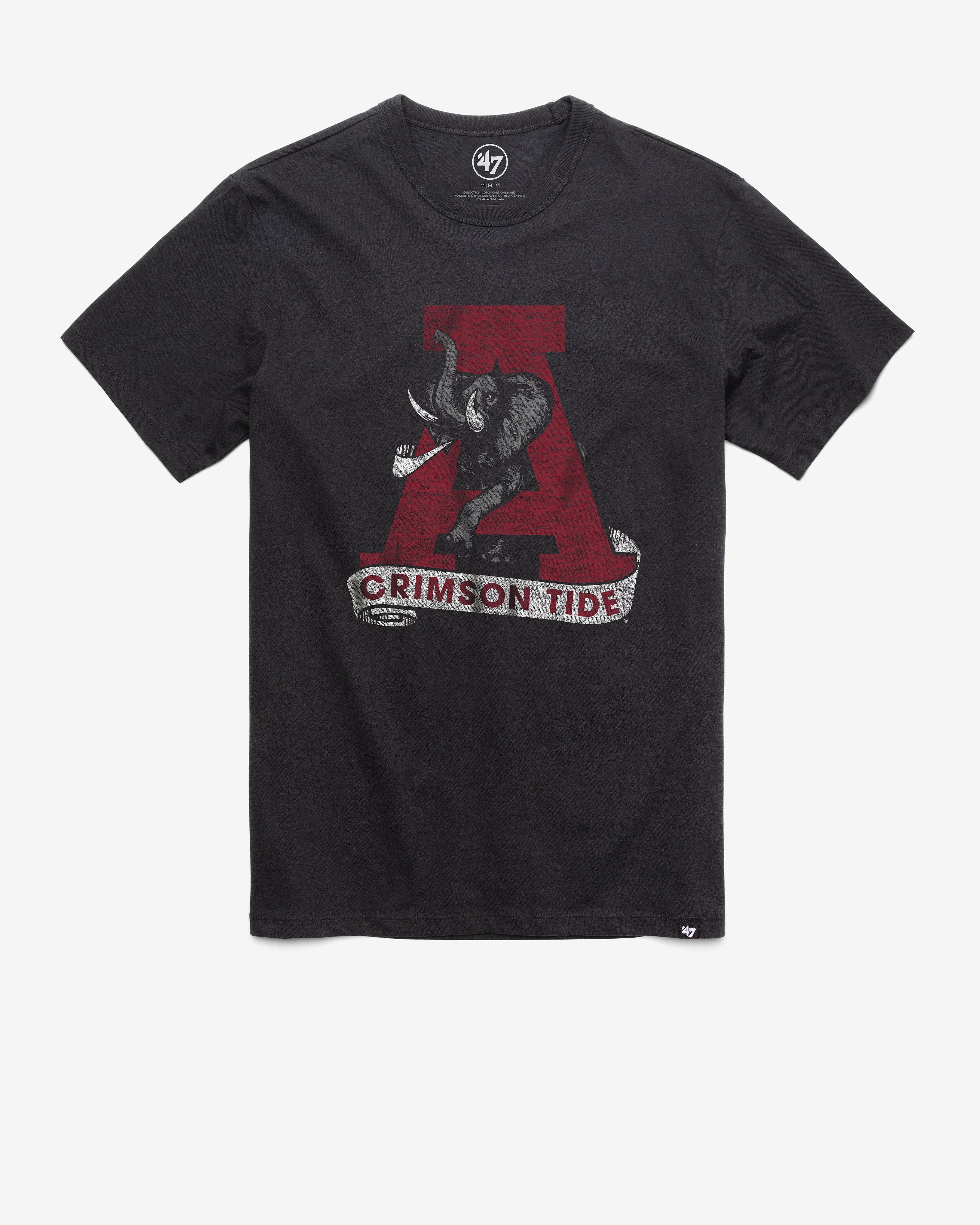 ALABAMA CRIMSON TIDE VINTAGE PREMIER '47 FRANKLIN TEE FLINT BLACK