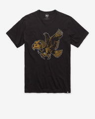IOWA HAWKEYES VINTAGE GRIT '47 SCRUM TEE JET BLACK