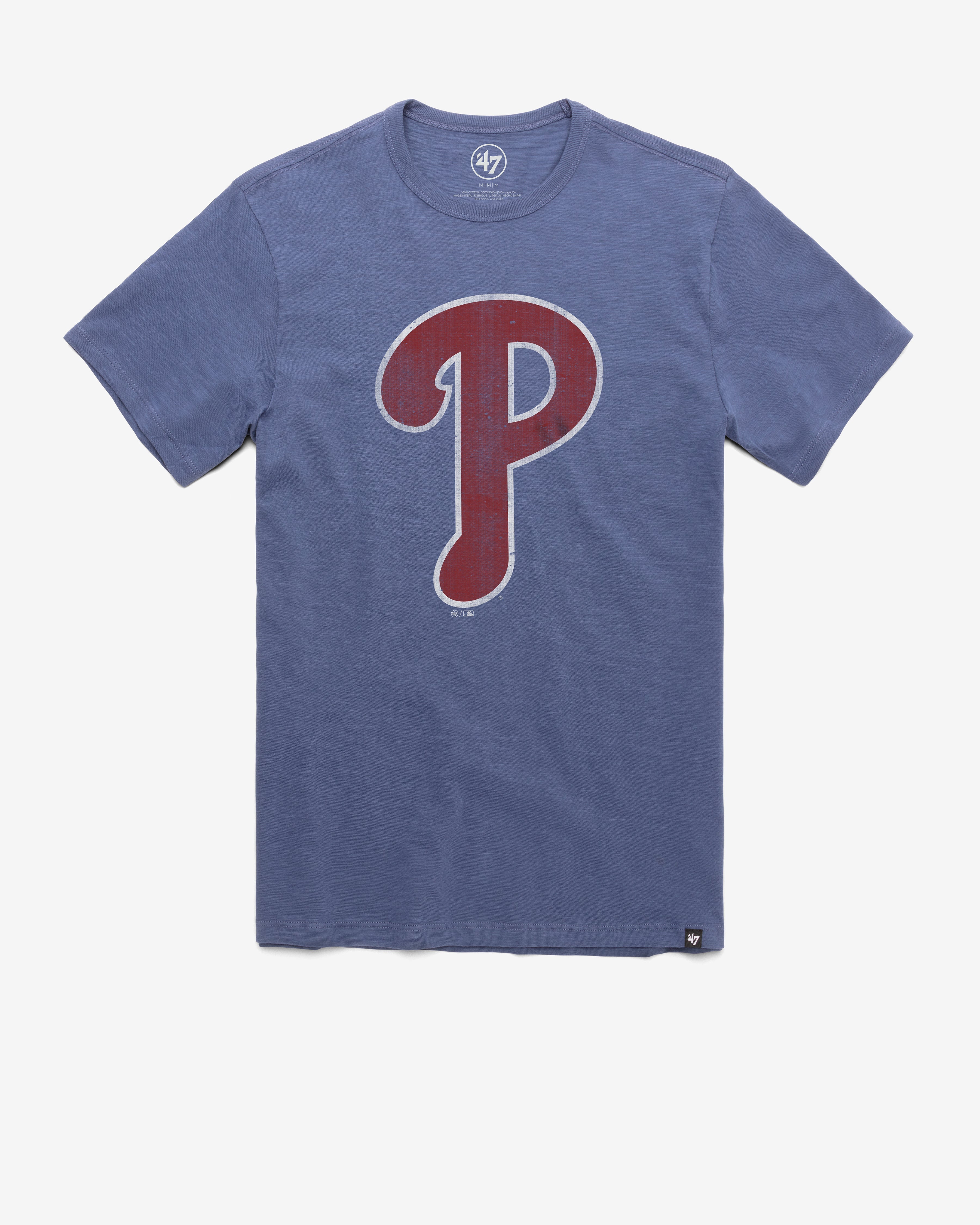PHILADELPHIA PHILLIES GRIT '47 SCRUM TEE BLEACHER BLUE