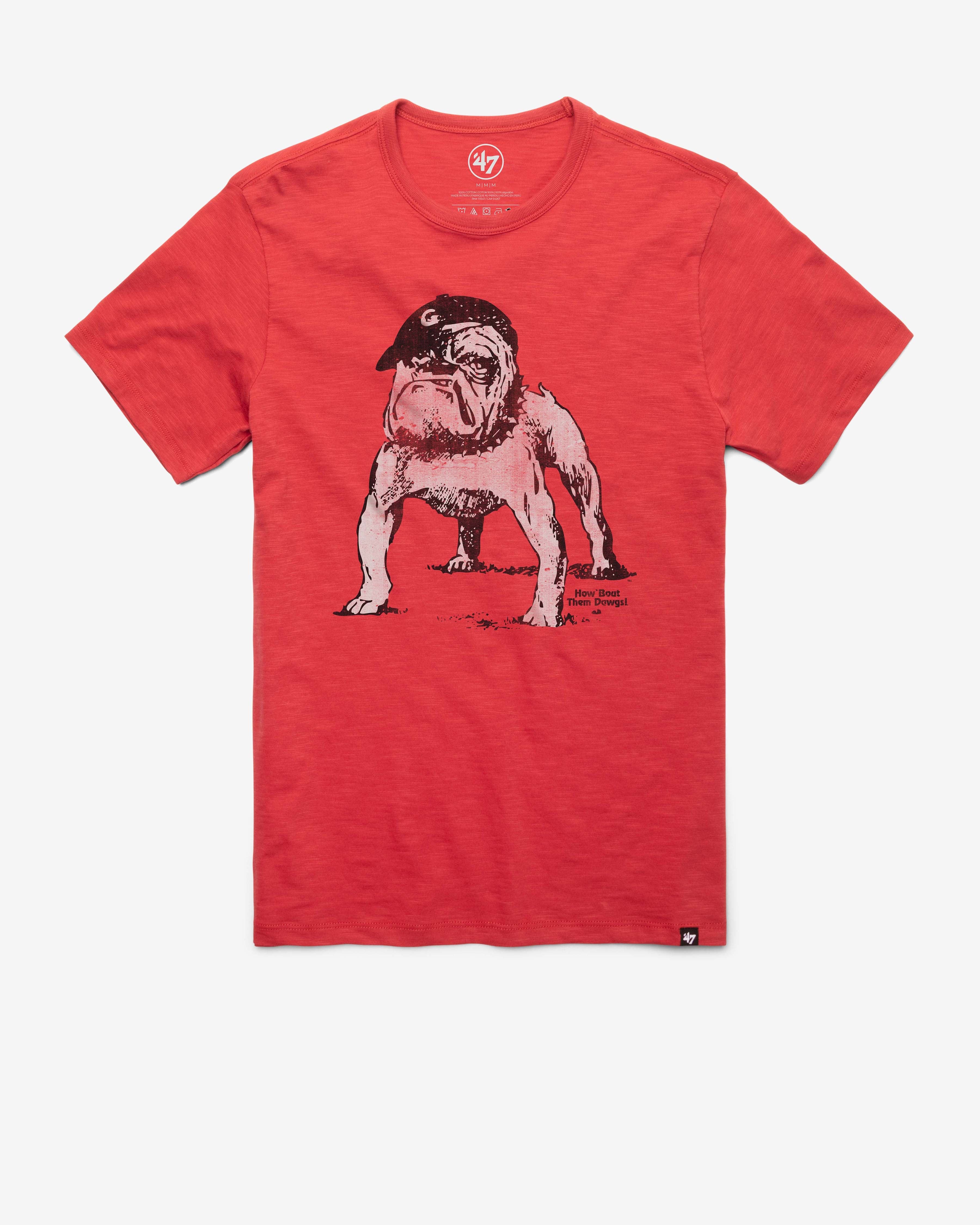 GEORGIA BULLDOGS VINTAGE GRIT '47 SCRUM TEE RESCUE RED