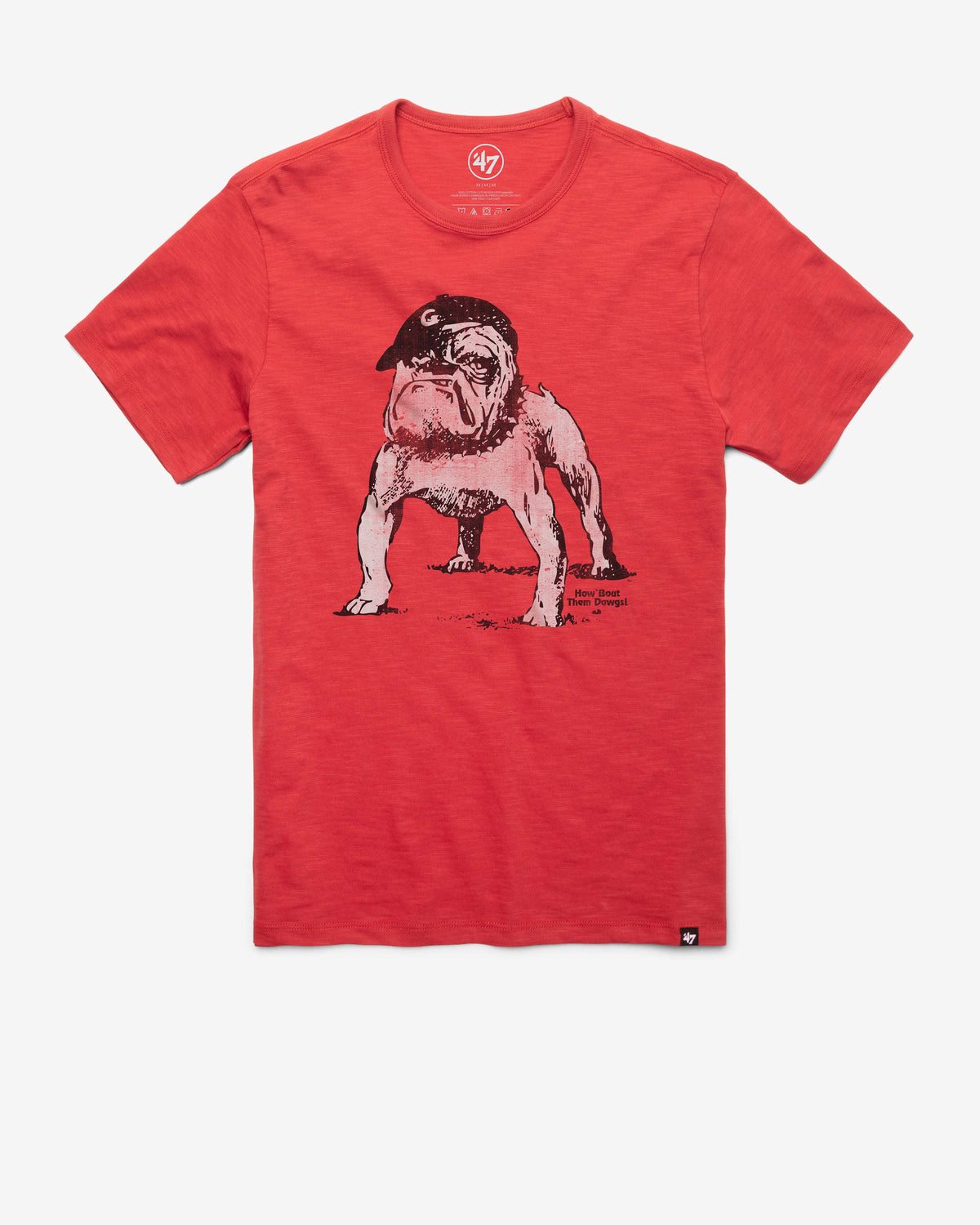 GEORGIA BULLDOGS VINTAGE GRIT '47 SCRUM TEE RESCUE RED