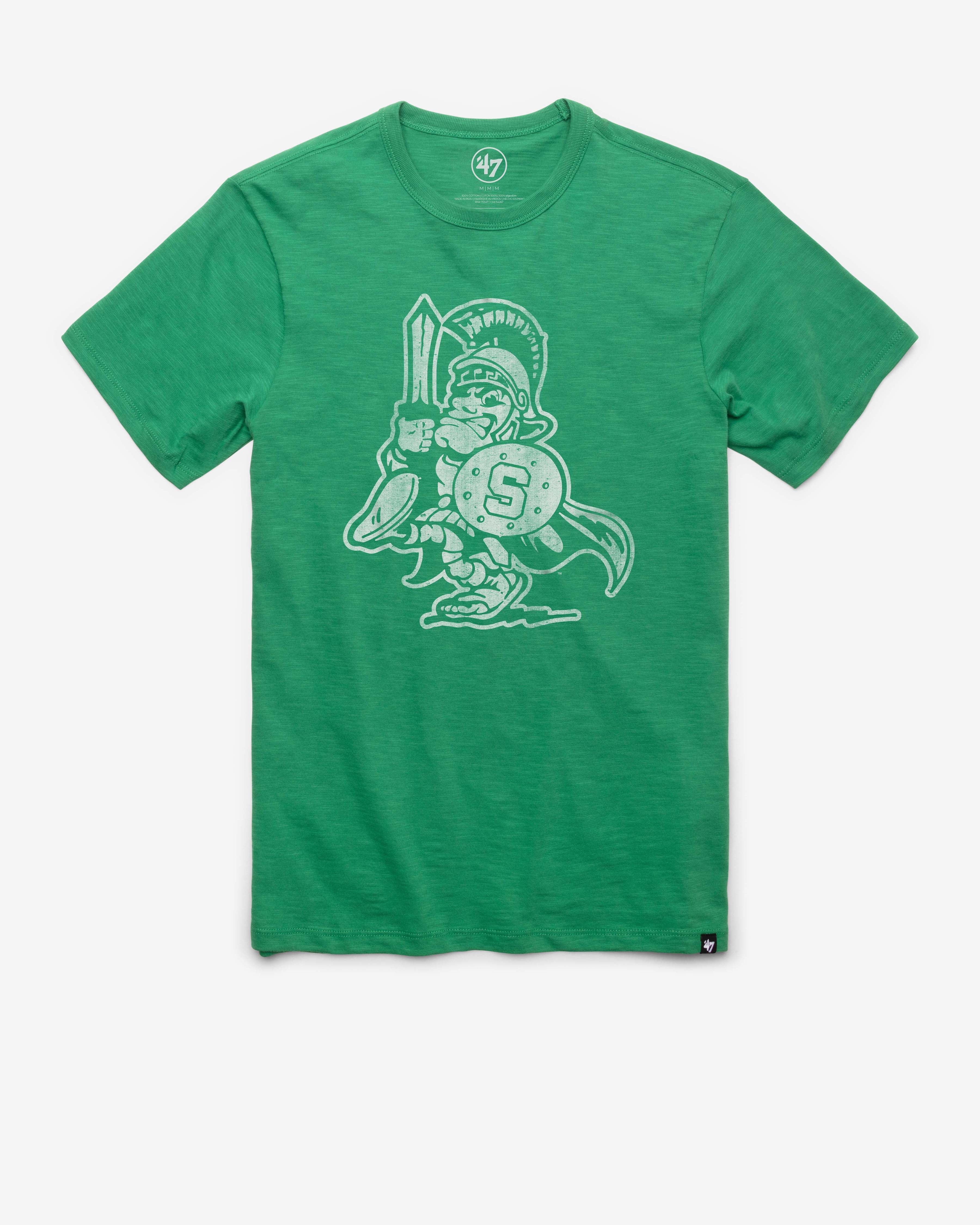 MICHIGAN STATE SPARTANS VINTAGE GRIT '47 SCRUM TEE KELLY