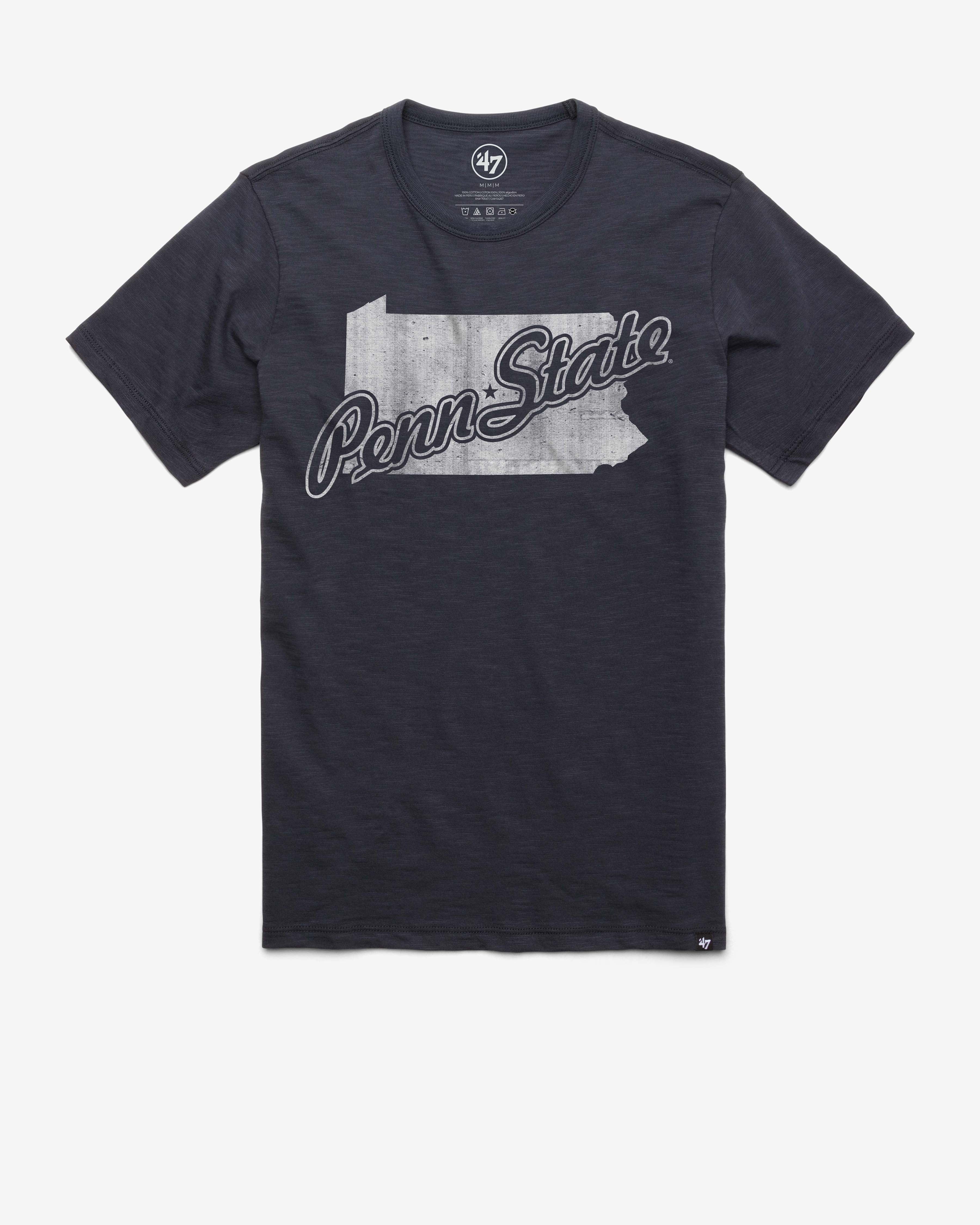 PENN STATE NITTANY LIONS VINTAGE GRIT '47 SCRUM TEE FALL NAVY