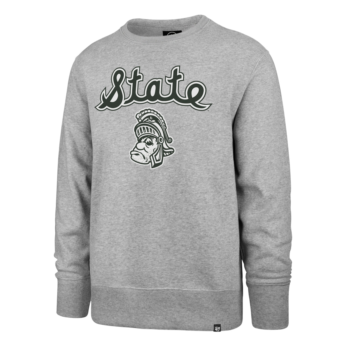 MICHIGAN STATE SPARTANS VINTAGE '47 HEADLINE CREW SLATE GREY