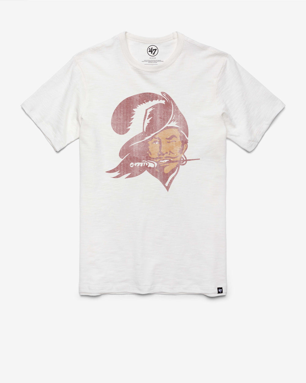 TAMPA BAY BUCCANEERS HISTORIC GRIT VINTAGE '47 SCRUM TEE WHITE WASH