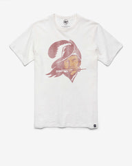TAMPA BAY BUCCANEERS HISTORIC GRIT VINTAGE '47 SCRUM TEE WHITE WASH