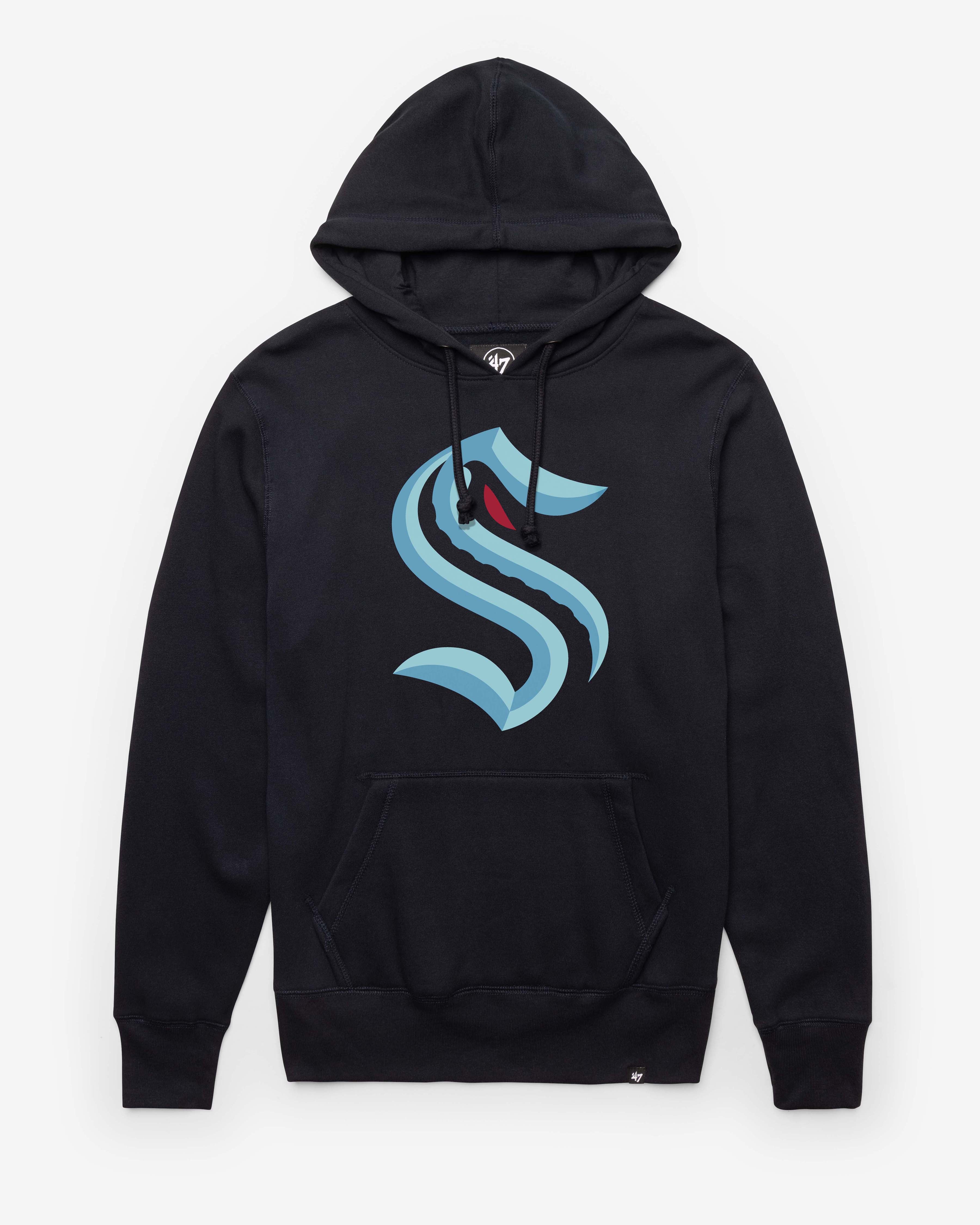 SEATTLE KRAKEN IMPRINT '47 HEADLINE HOOD FALL NAVY