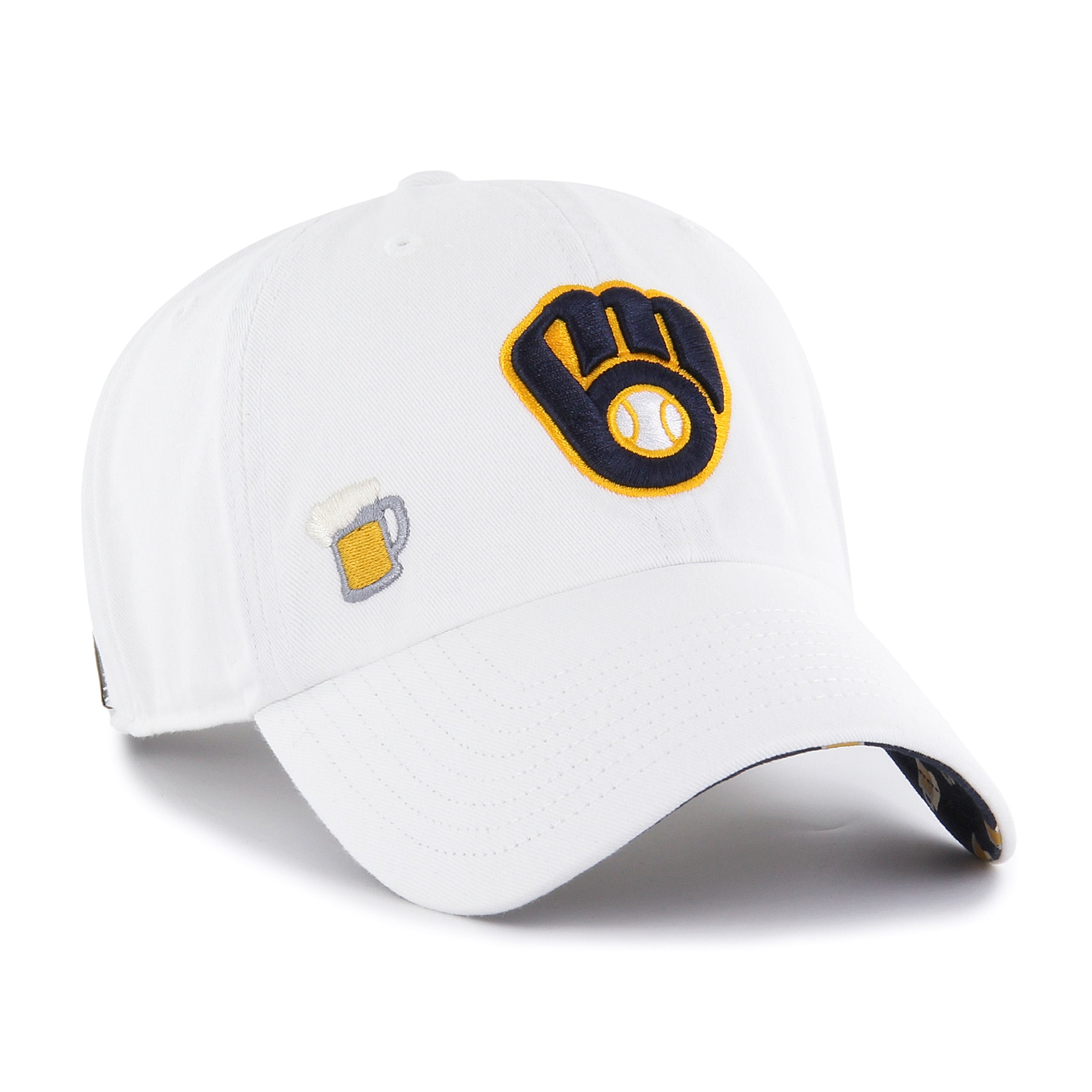 MILWAUKEE BREWERS CONFETTI ICON '47 CLEAN UP WOMENS WHITE