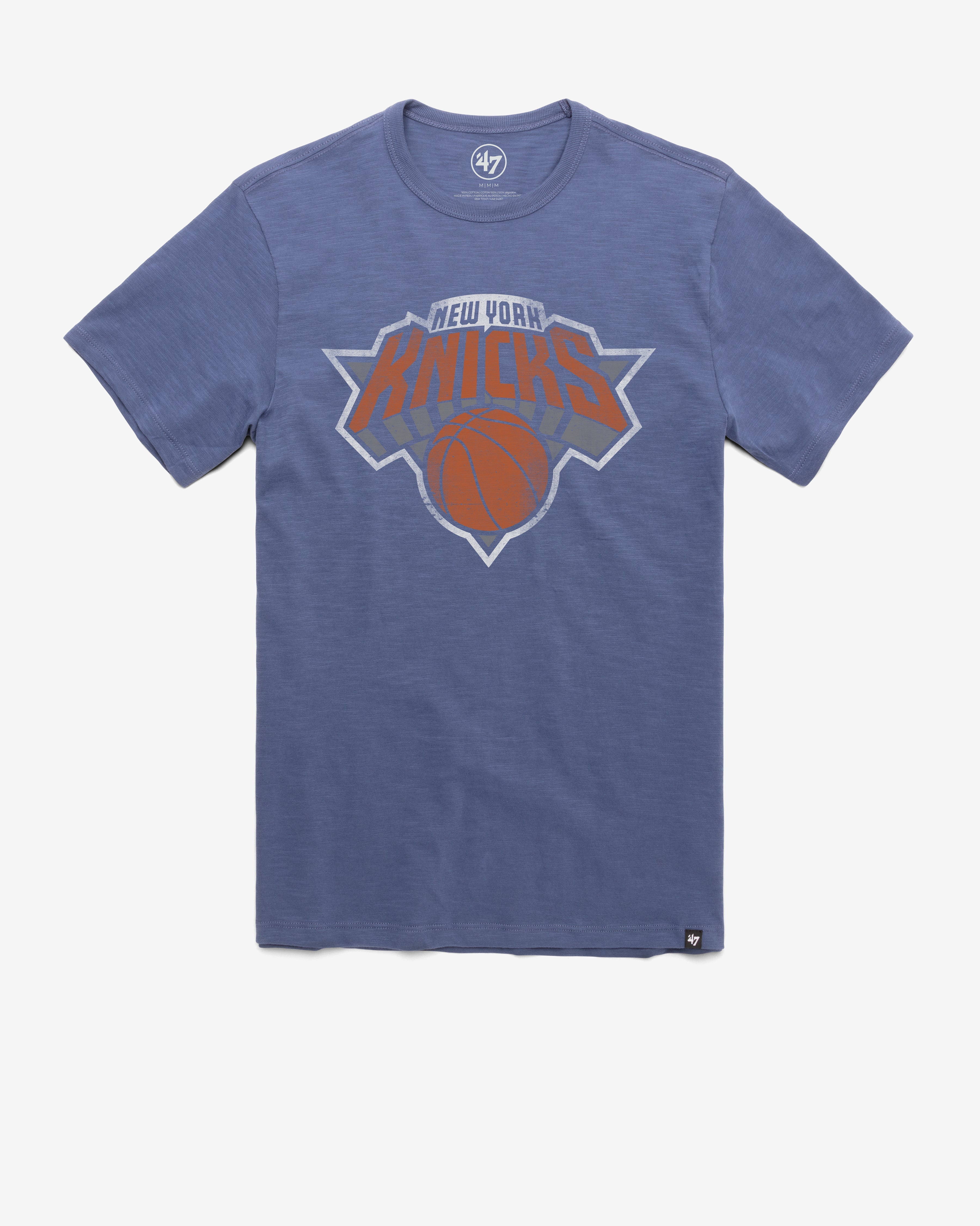NEW YORK KNICKS GRIT '47 SCRUM TEE BLEACHER BLUE