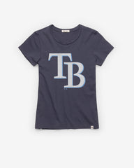 TAMPA BAY RAYS PREMIER '47 FRANKIE TEE WOMENS ATLAS BLUE
